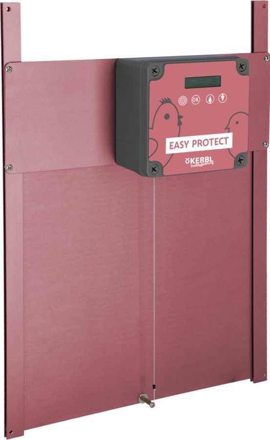 Kerbl Easy Protect automata tyúkajtó, 32,5 x 58 cm, rózsaszín