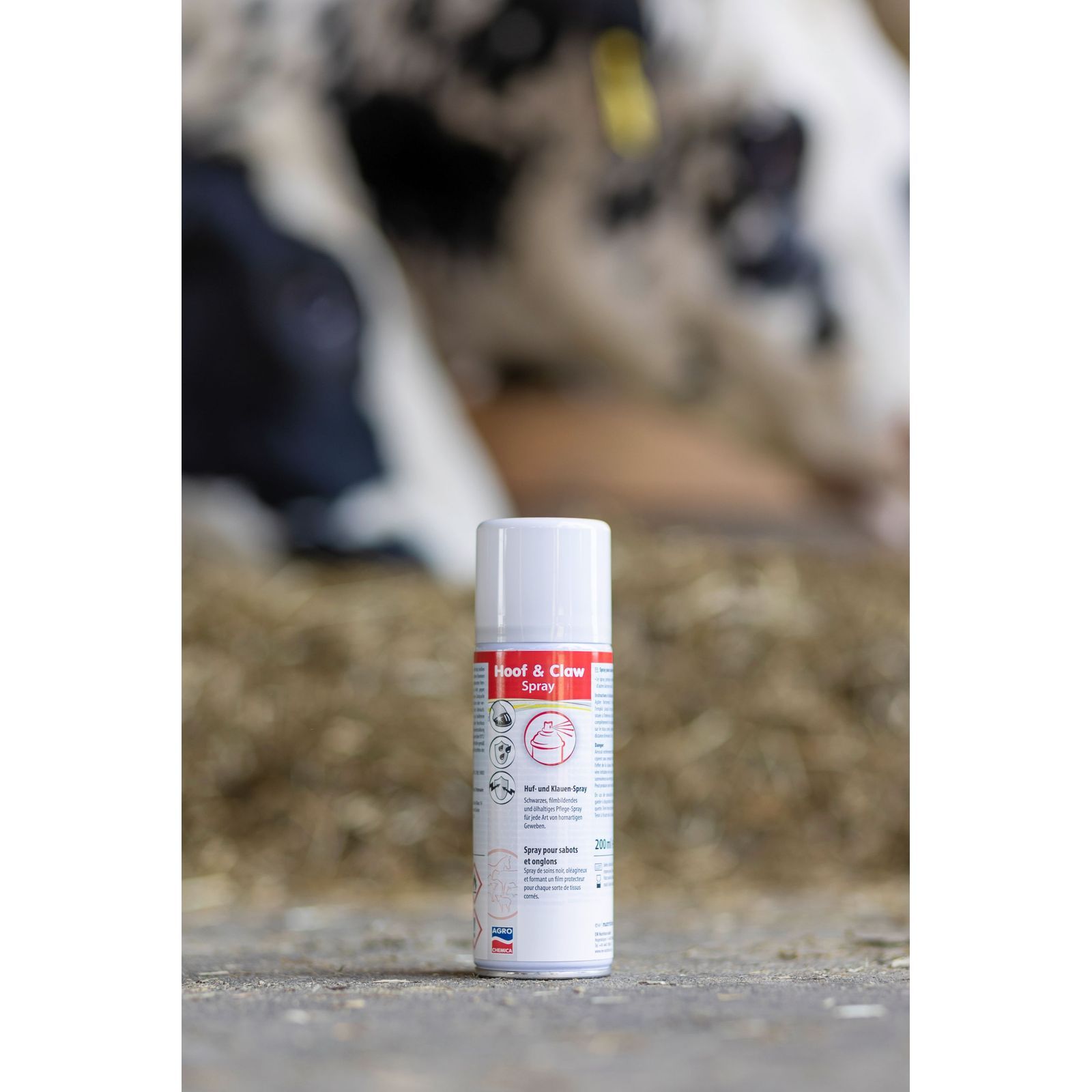 Kerbl Anthrolan-N spray pour sabots et onglons 200 ml, noir filmogène