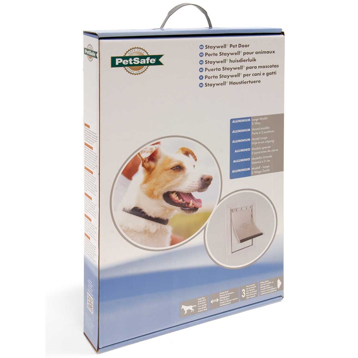 PetSafe Hundeklappe Staywell 640 Aluminium, bis 45 kg, Verpackung