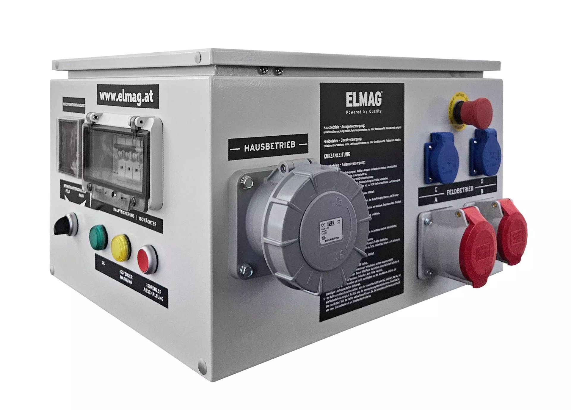 Elmag Generatore di corrente per presa di forza SEZN 20WD-AVR-IT/TN, comandi