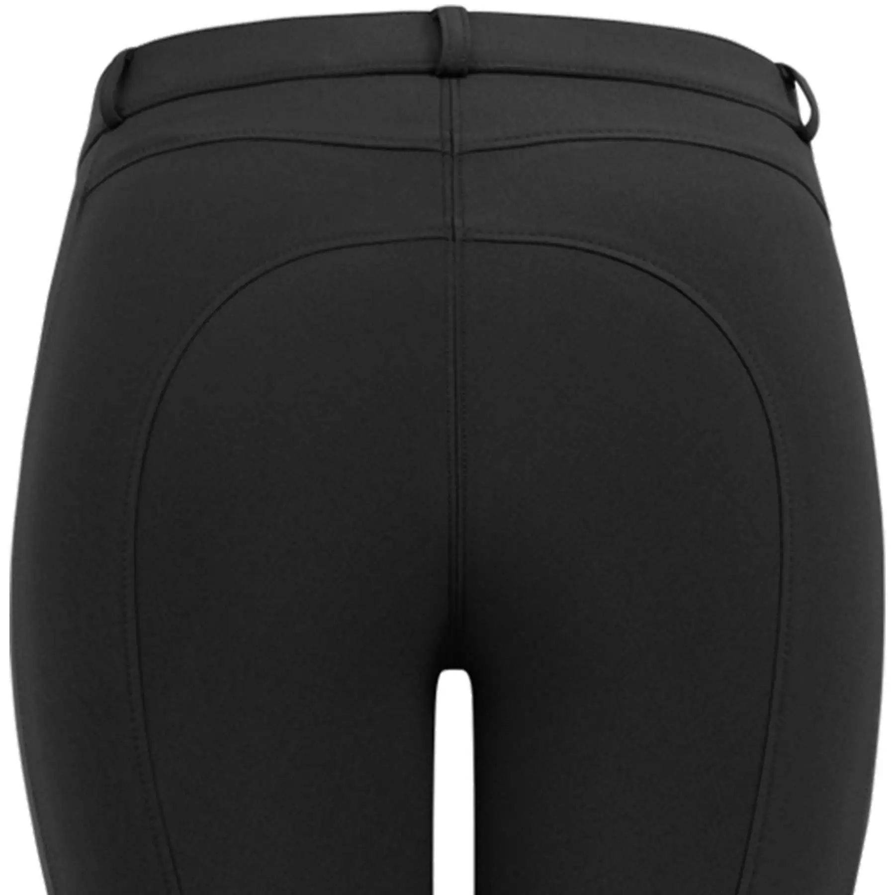 ELT Reithose Micro Knie Silikon, klassischer Schnitt, atmungsaktiv, schwarz D40