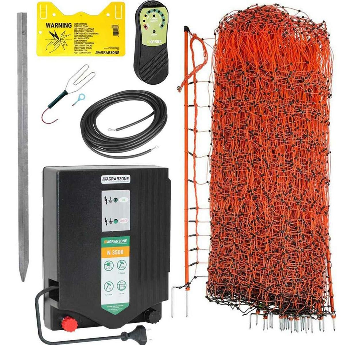 Kerbl Geflügelnetz Poultrynet grün 112cm 50 m Doppelspitze