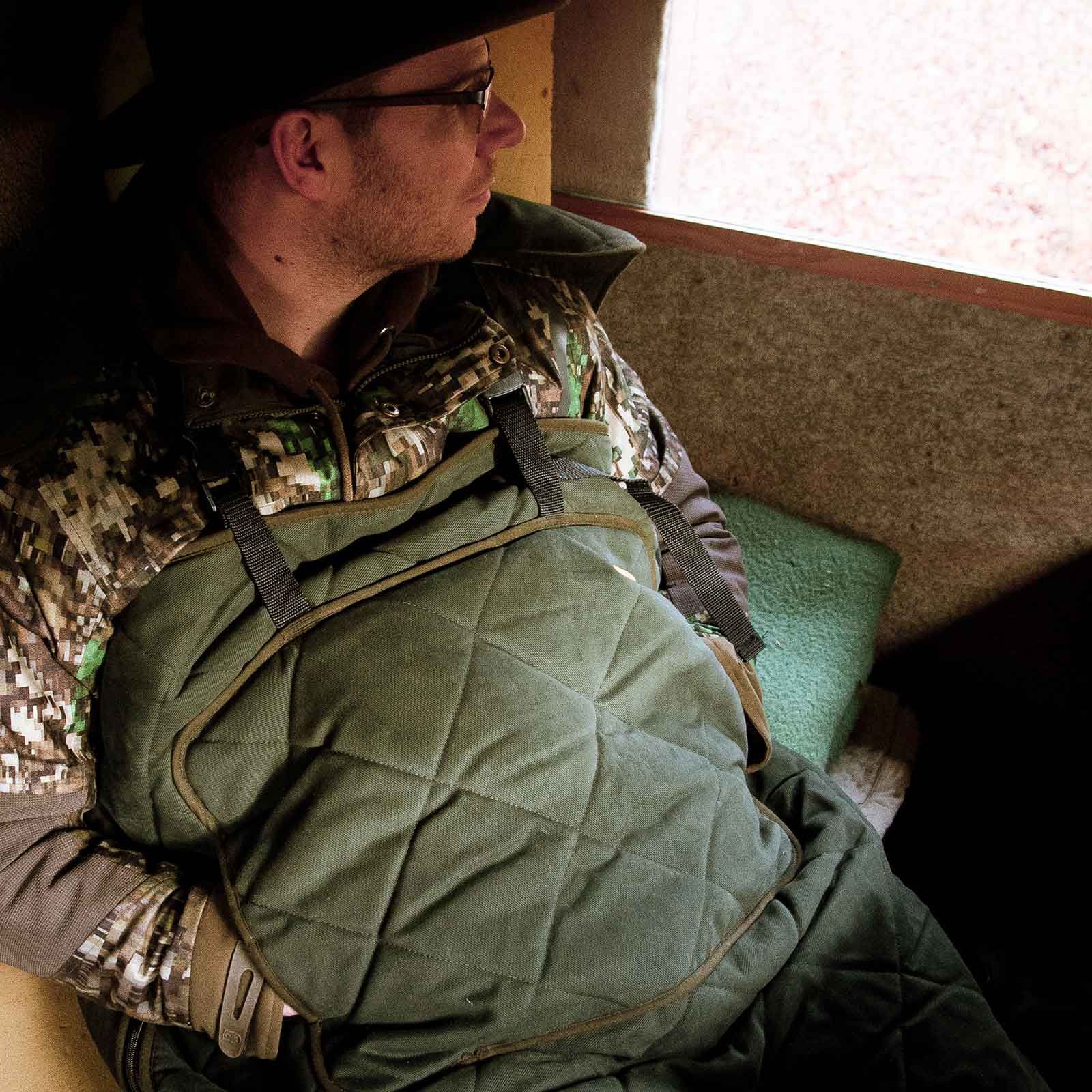 Geantă caldă de supraveghere, în utilizare