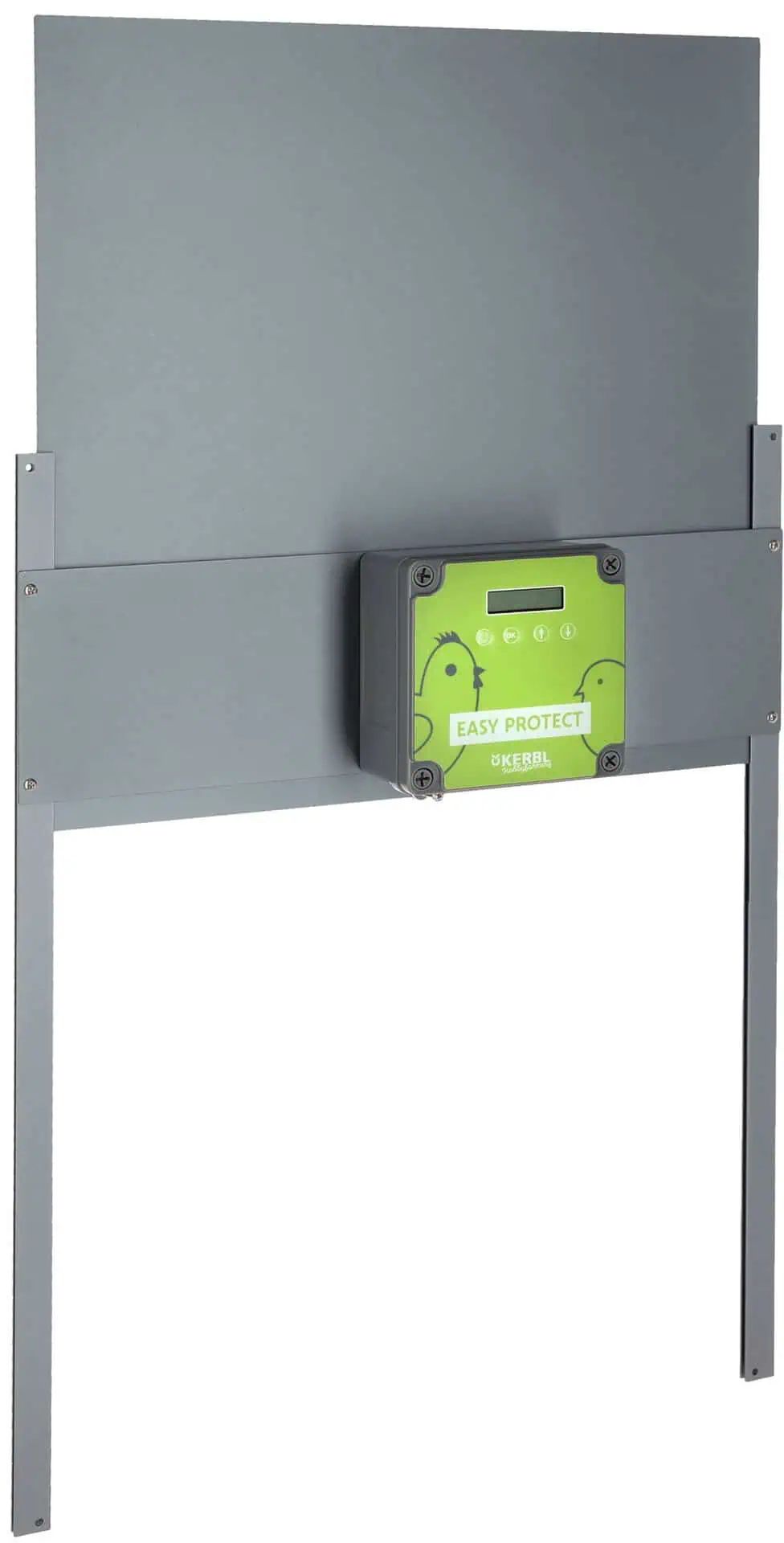 Kerbl Automatisk hönsdörr EasyProtect med tidsstyrning, 44 x 79 cm, vy bakifrån