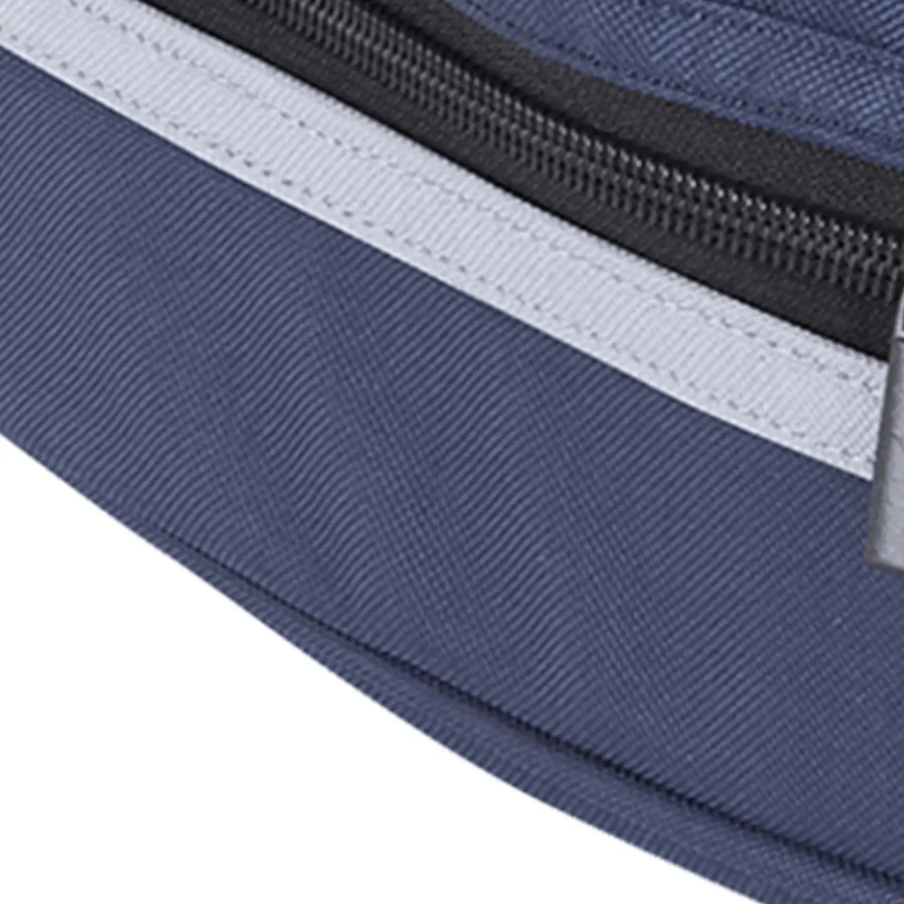 Waldhausen Borsa per casco, blu notte, custodia robusta con manico, dettaglio, chiusura