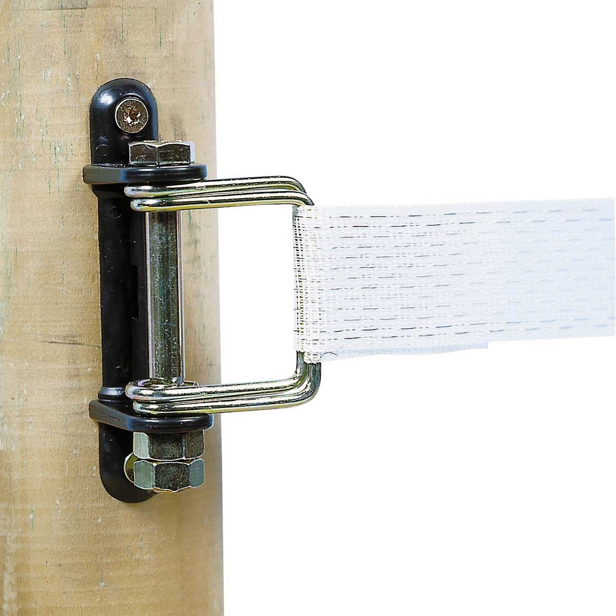 AKO Isolateur d'angle avec boucle pour ruban 40-60 mm, lot de 10, détail, isolateur