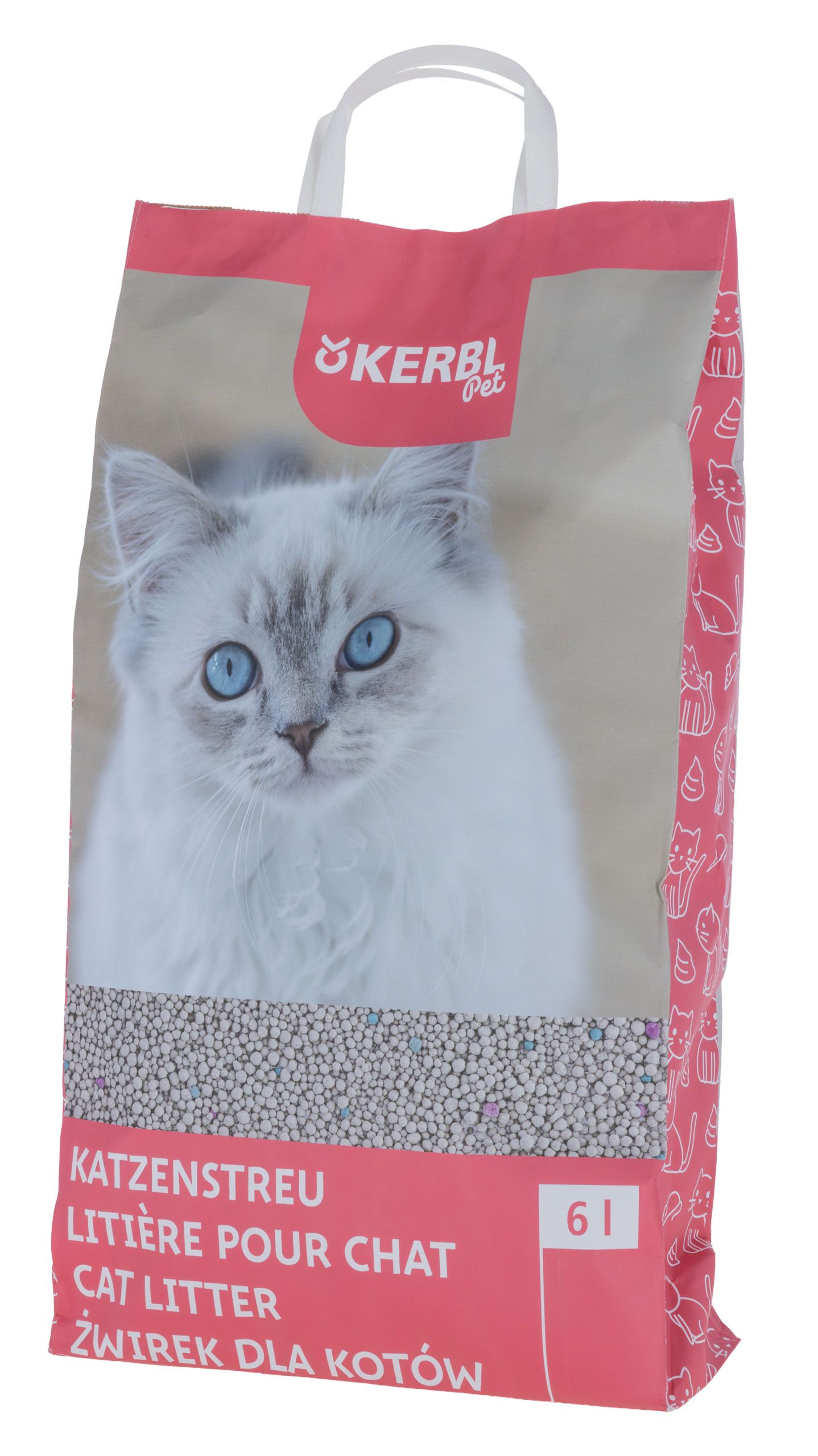 Kerbl Katzenstreu Bentonit 6 l, klumpend und staubarm