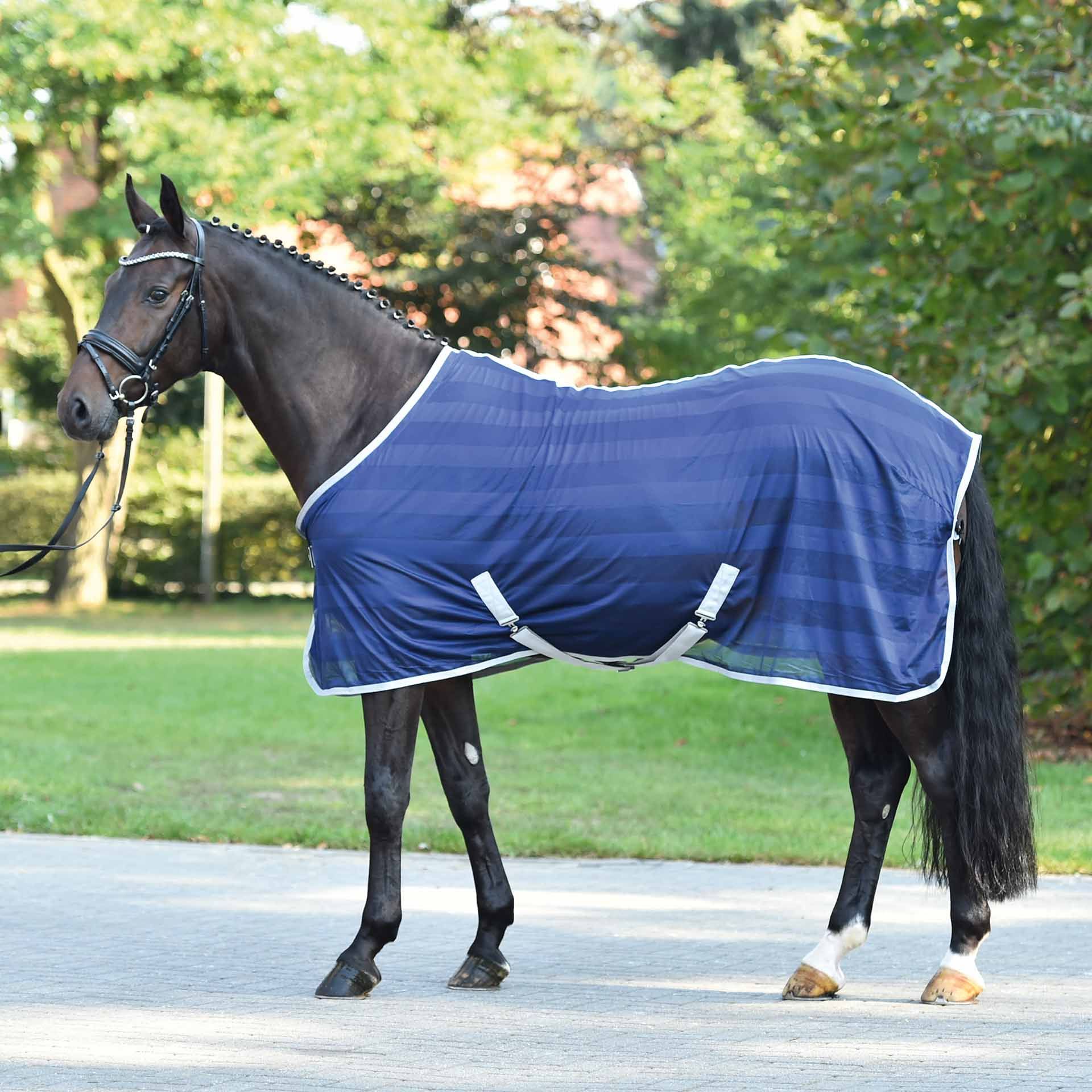 BUSSE szállítási légytakaró STRIPE, légáteresztő hálós, 155 navy