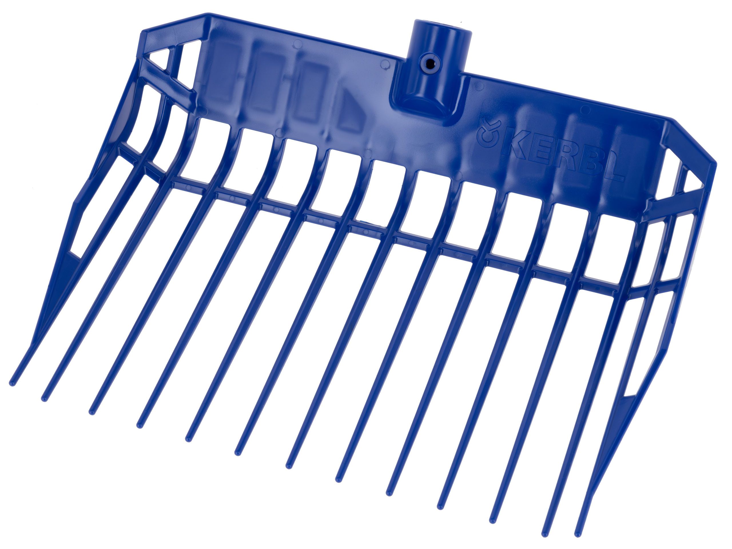 grooming rake, garden rake, blue plastic, hand rake, teeth rake