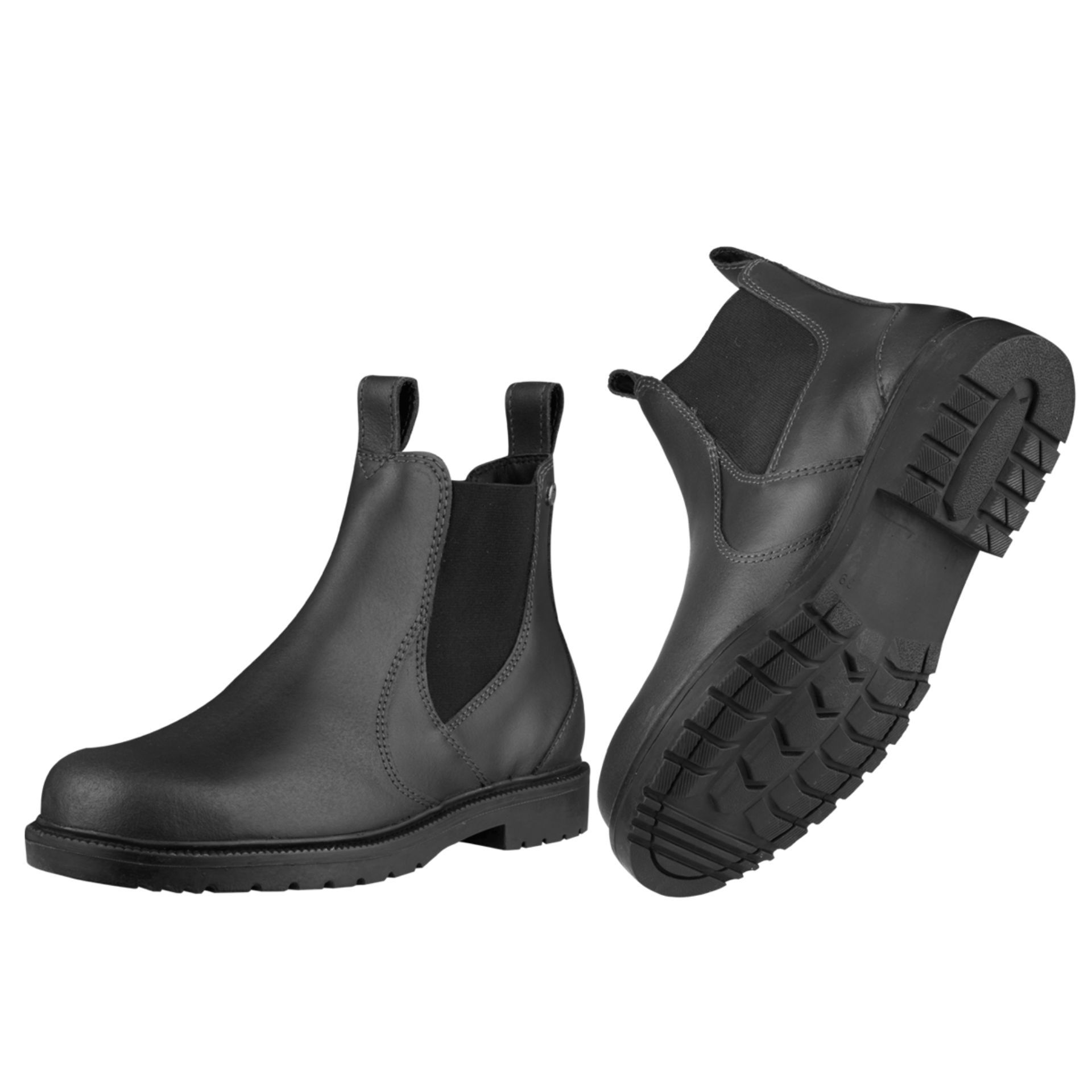 boots, Chelsea boots, black, slip-on, rugged sole