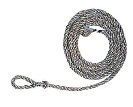Kerbl Kalvrep i jute/polypropen, 4-flätat, 180 cm, 8 mm, 10-pack
