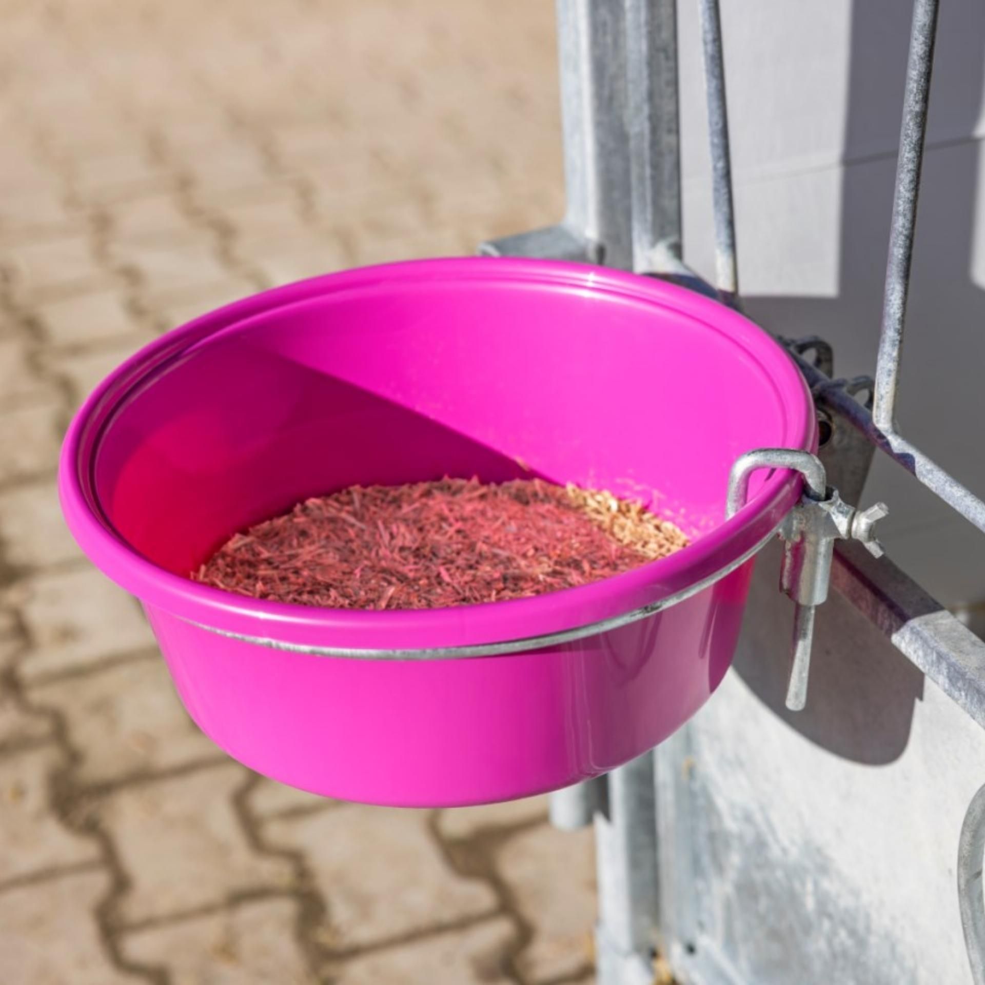 pink, bucket, shavings, garden, attachment