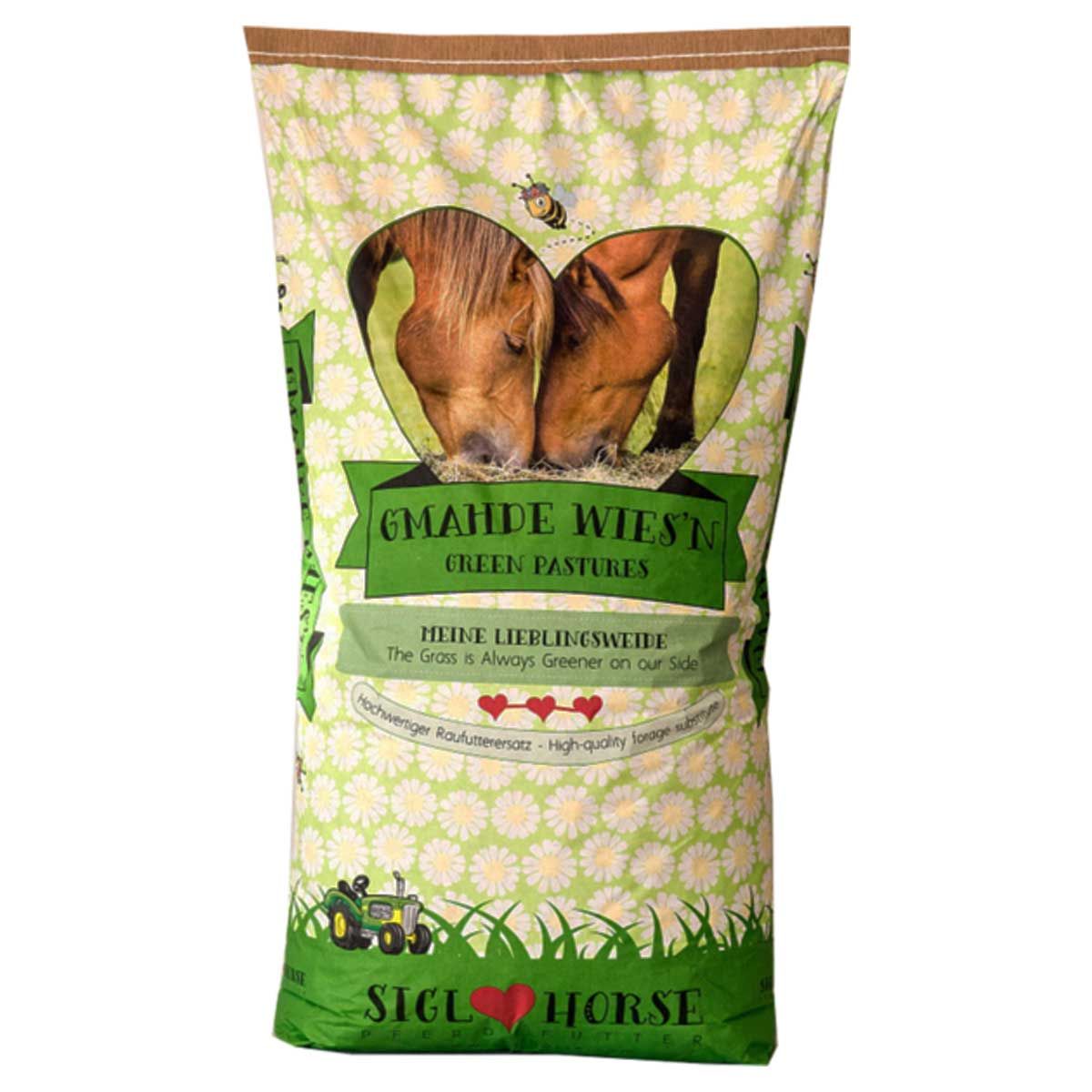 Siglhorse Gmahde Wiesn substitut de fourrage pour chevaux en granulés 25 kg
