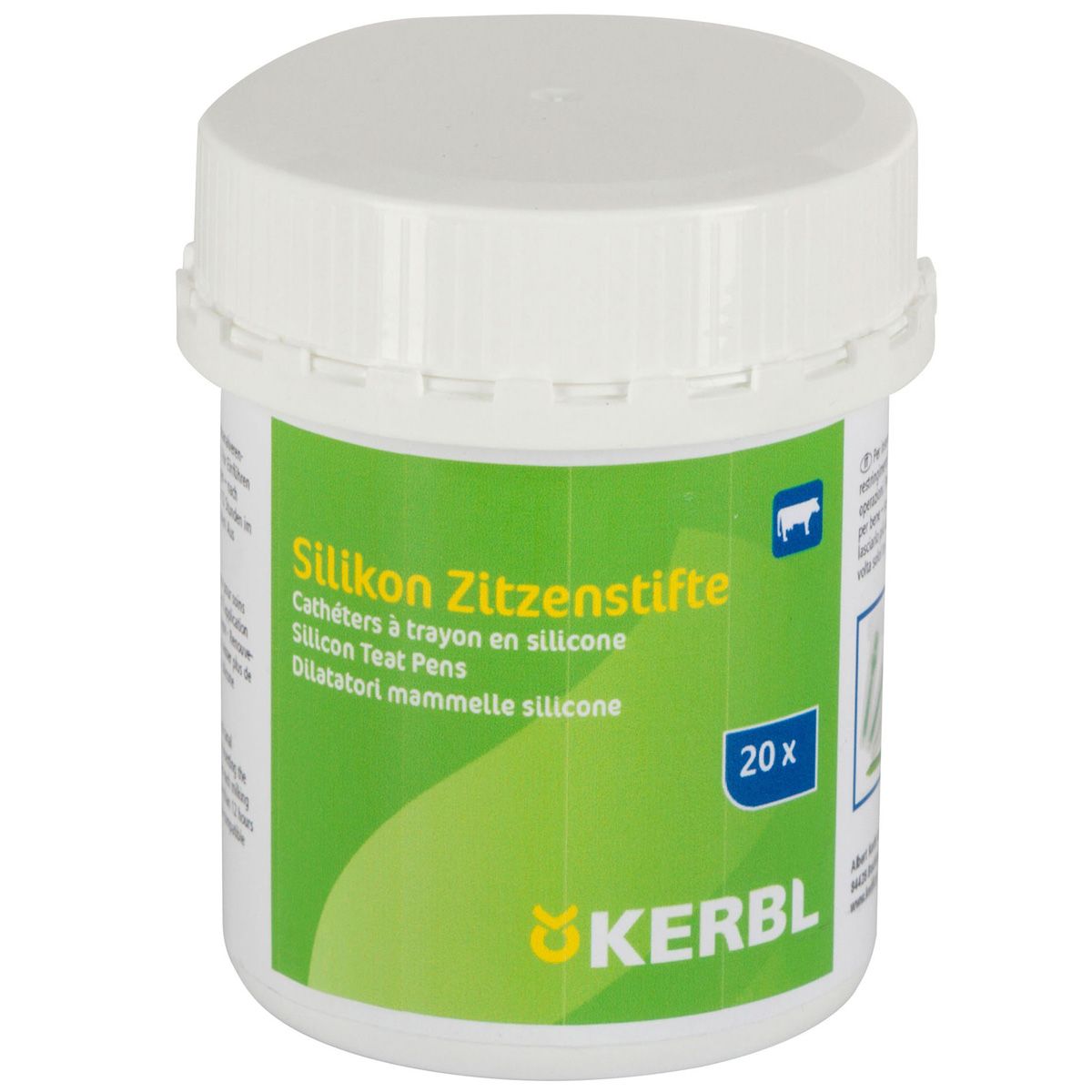 20x Kerbl Tije din Silicon pentru Uger, Flexibile, Sterile și Igienice, ambalaj