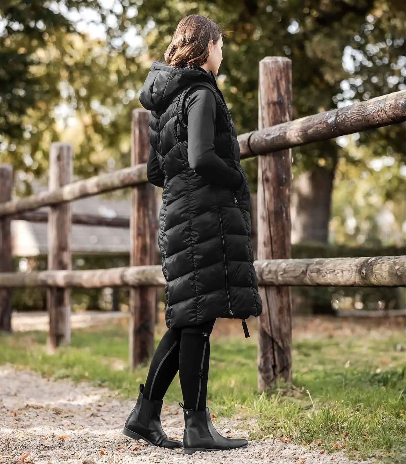 Gilet long léger Ostende ELT, veste matelassée chaude, S