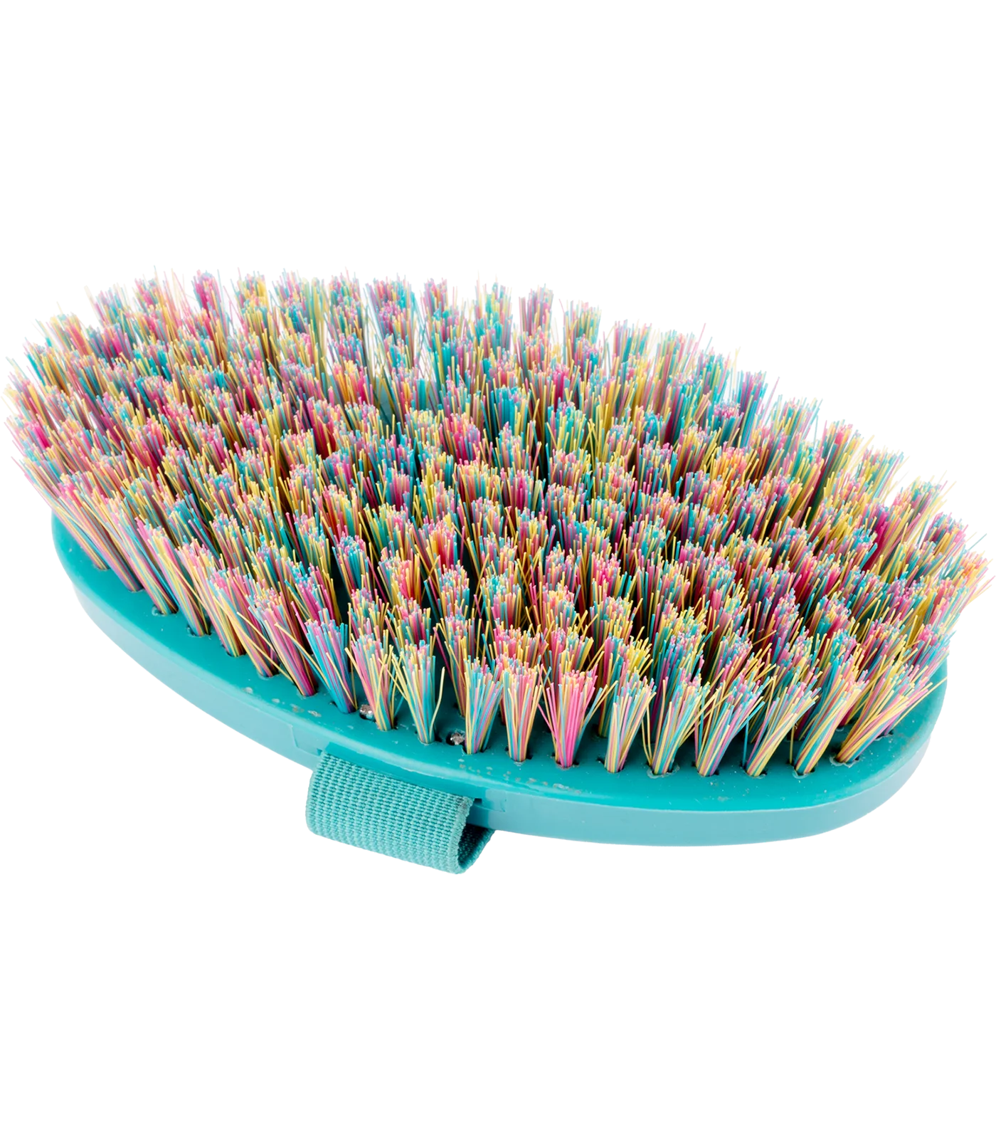 bürste, Haarbürste, bunt, grünblau, ovale
