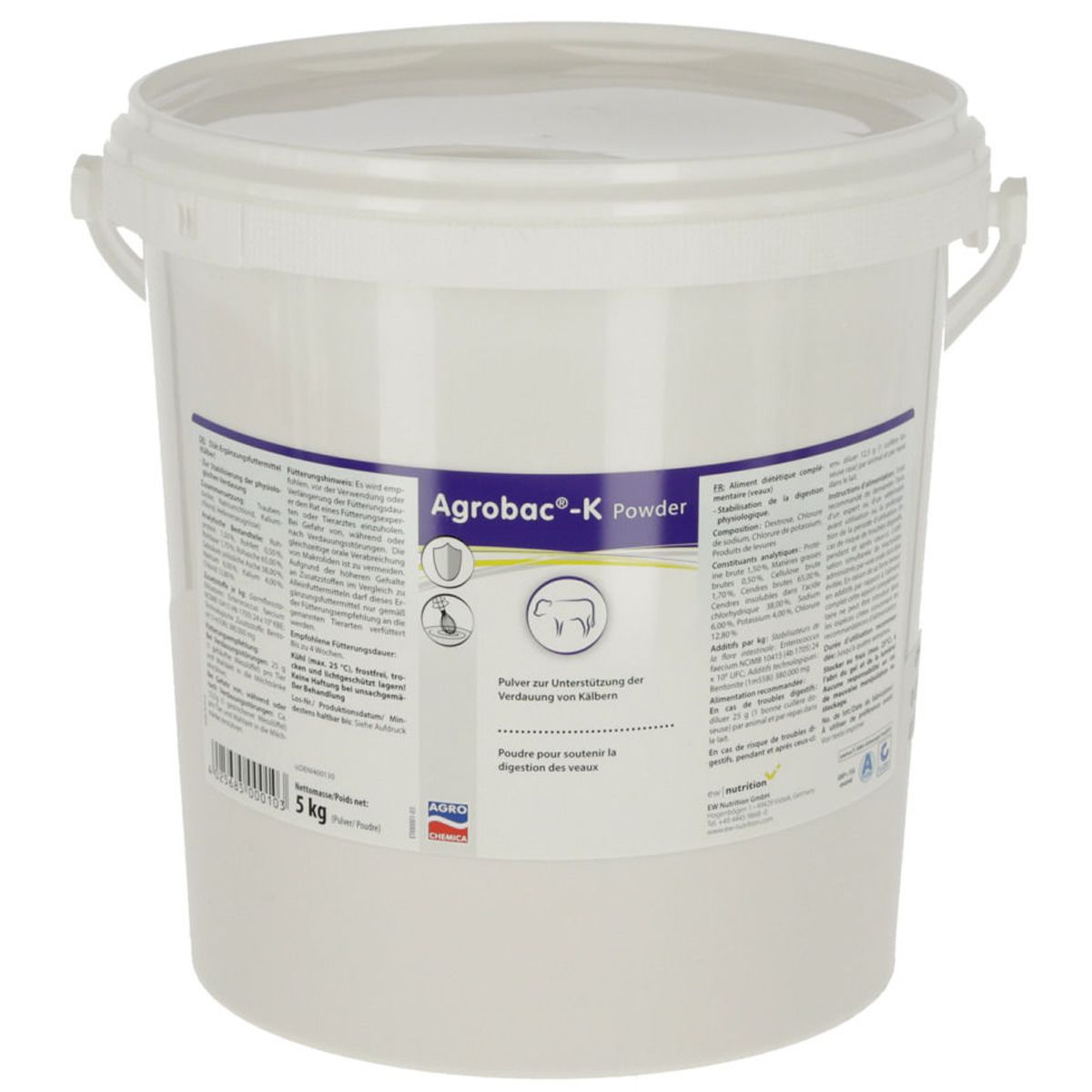 Agrobac K-Power, complément alimentaire digestif pour veaux