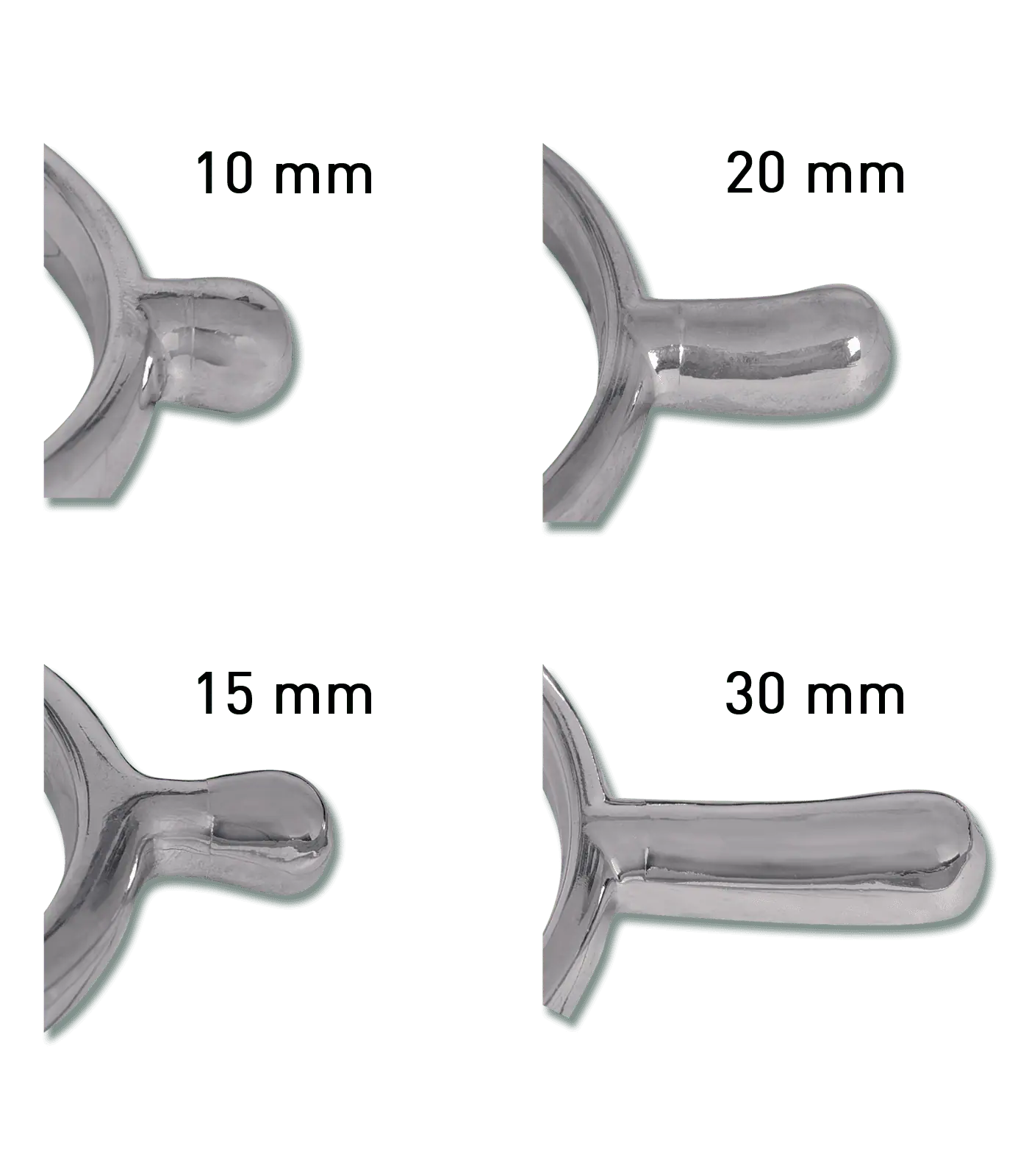Waldhausen Sporen-Set Crystal, Damen, mit Perlonriemen, Strassbesatz, weiß, 20 mm