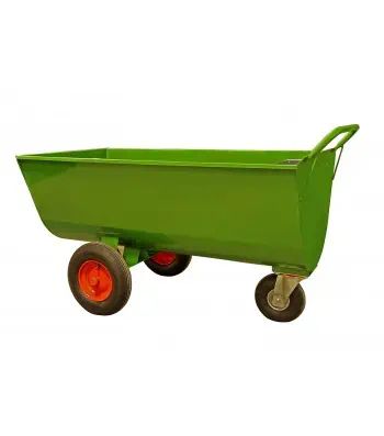 Growi Futterwagen Typ 600 LS für Stall und Hof, robust und praktisch, mit Mineralbehälter
