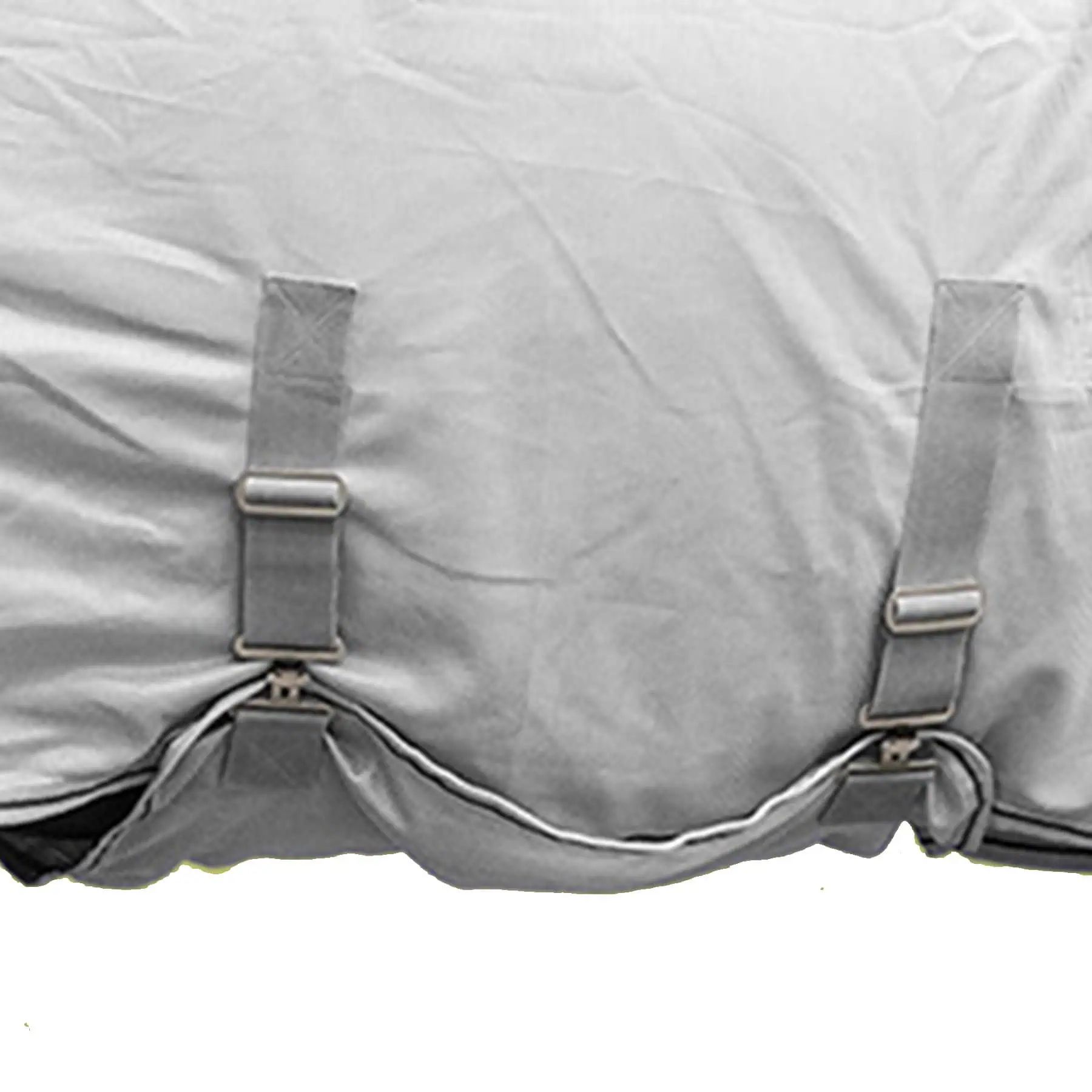Waldhausen Fliegendecke Protect mit Bauchgurt, feinmaschig, silber grau/grau, 135 cm