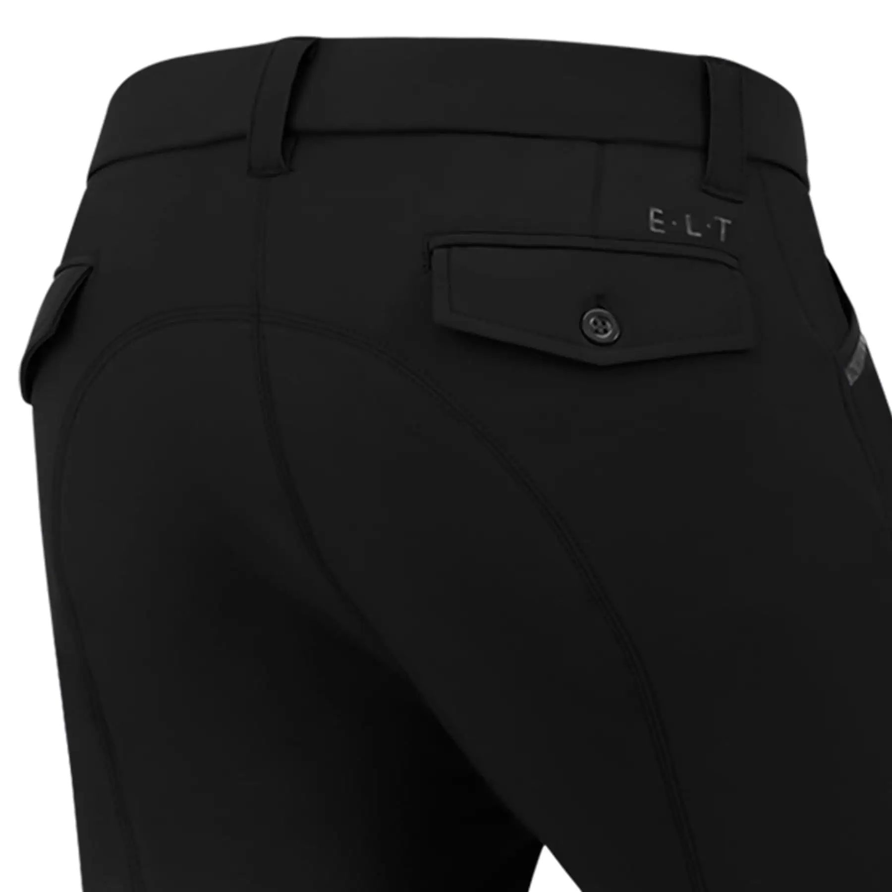 ELT Reithose Mailo Knie Silikon, Herren, bi-elastisch mit Kompressionseffekt, schwarz 46