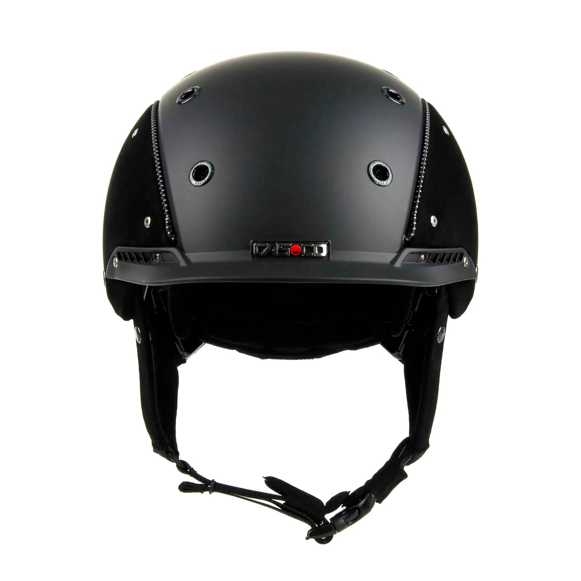 Casco Reithelm Champ-3 Nubuk, chic & sicher mit Disk-Fit Vario, Rückansicht