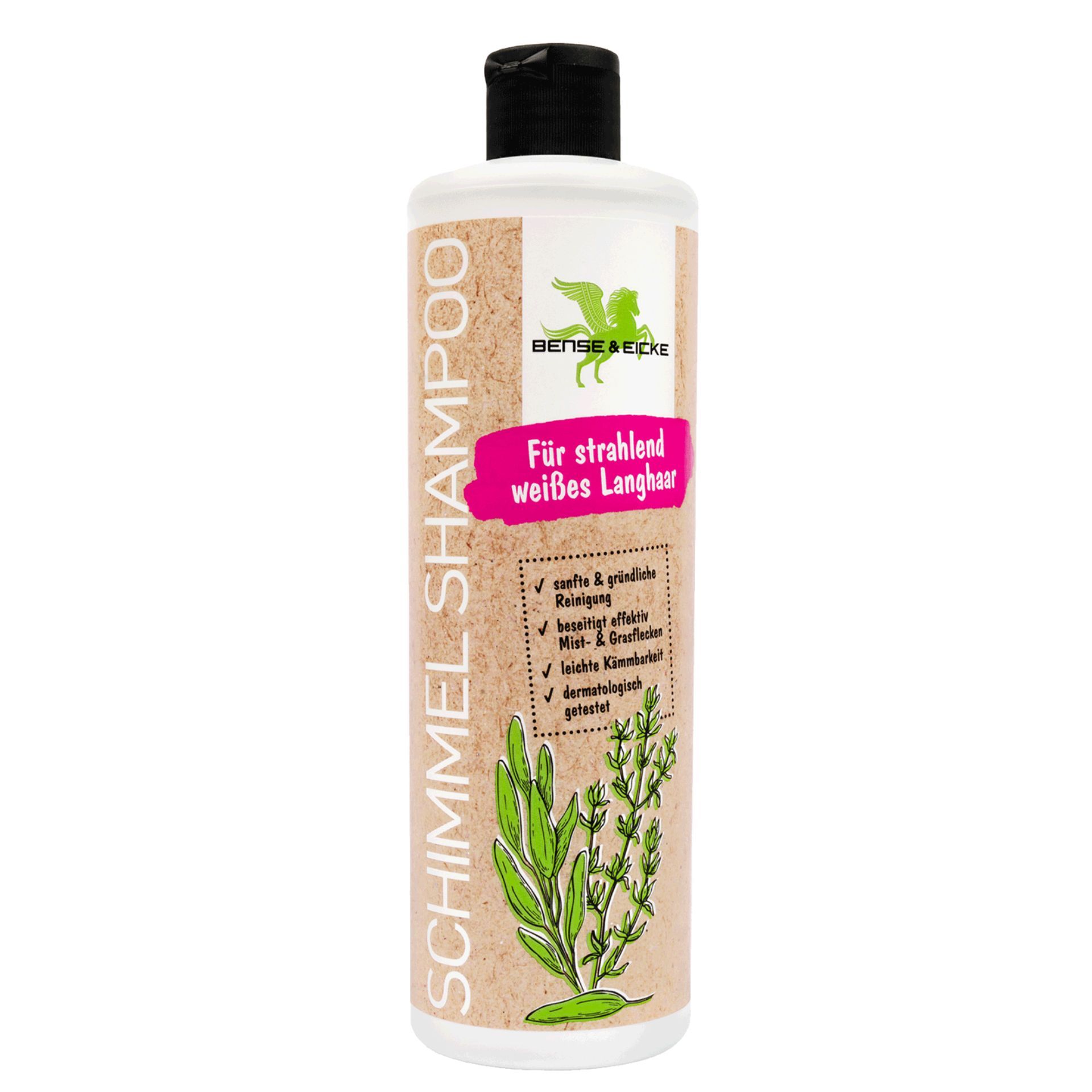 Shampooing pour chevaux blancs Bense & Eicke 500 ml