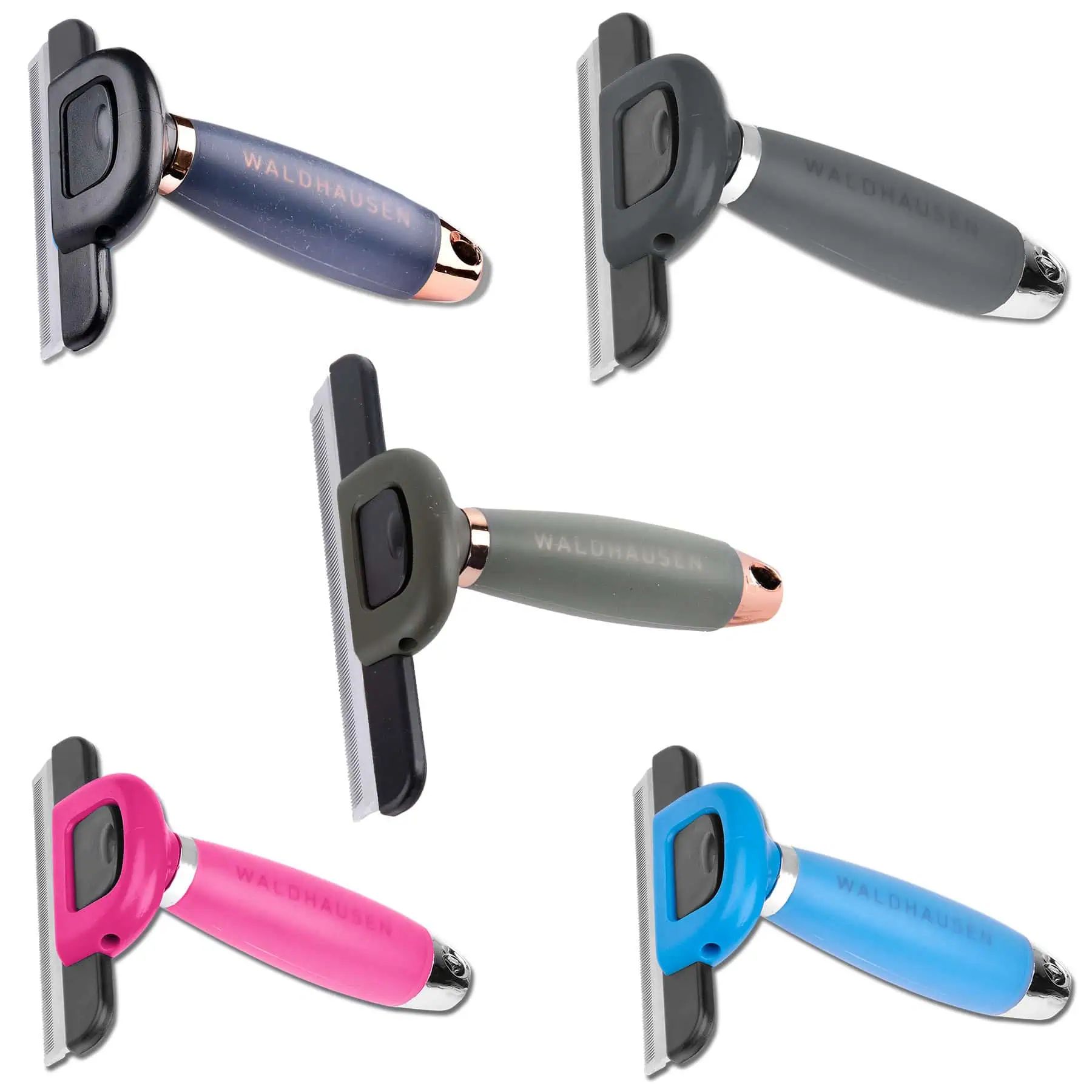 Waldhausen Pettine da muta con impugnatura gel, XL per cavallo e cane, variante di colore