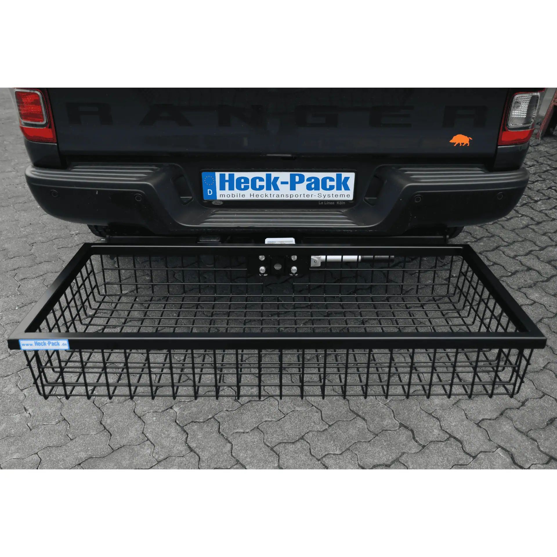 Heck-Pack Portapacchi posteriore Optimal omologato, nero, in uso