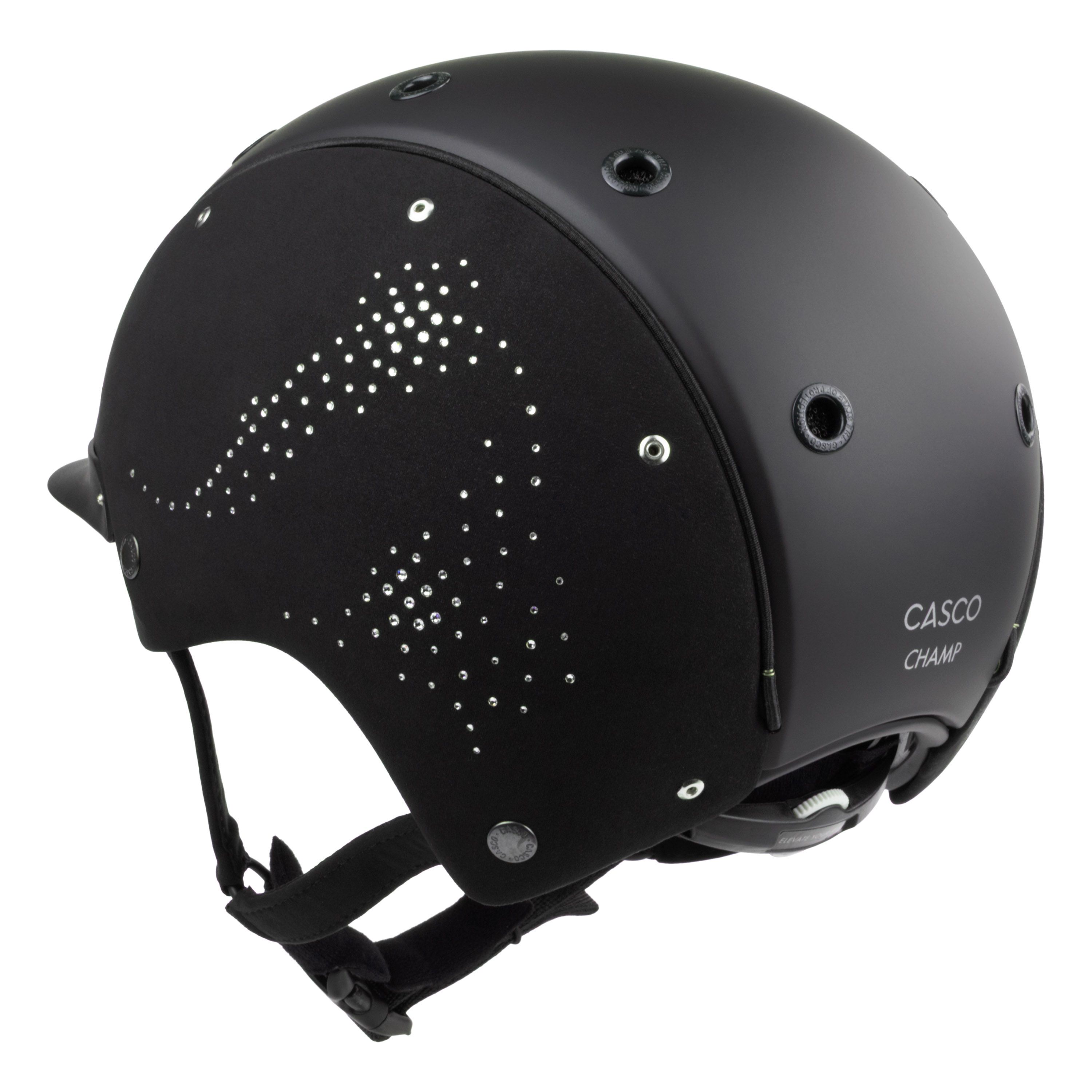 Casco Champ Nova Shade casque d'équitation noir cristal, vue de côté
