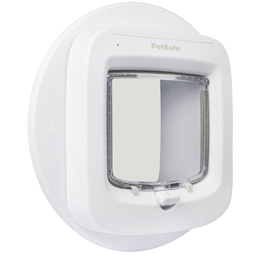 PetSafe Katzenklappen-Montageadapter 4-Wege für Glas und Wände, weiß, Vorderansicht