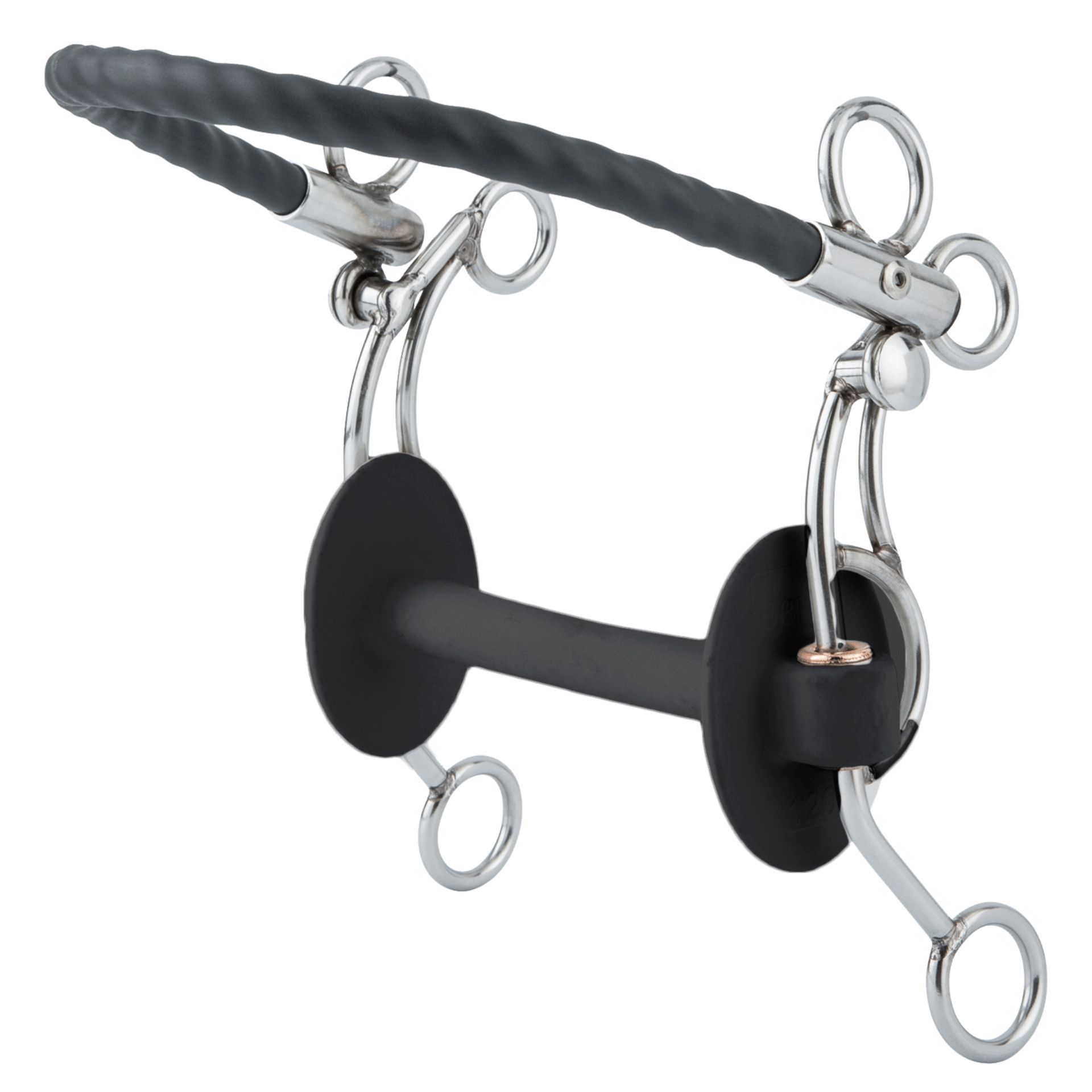 Mors beris Tandem US PRIME, embouchure extra-souple avec âme en acier, 13 cm