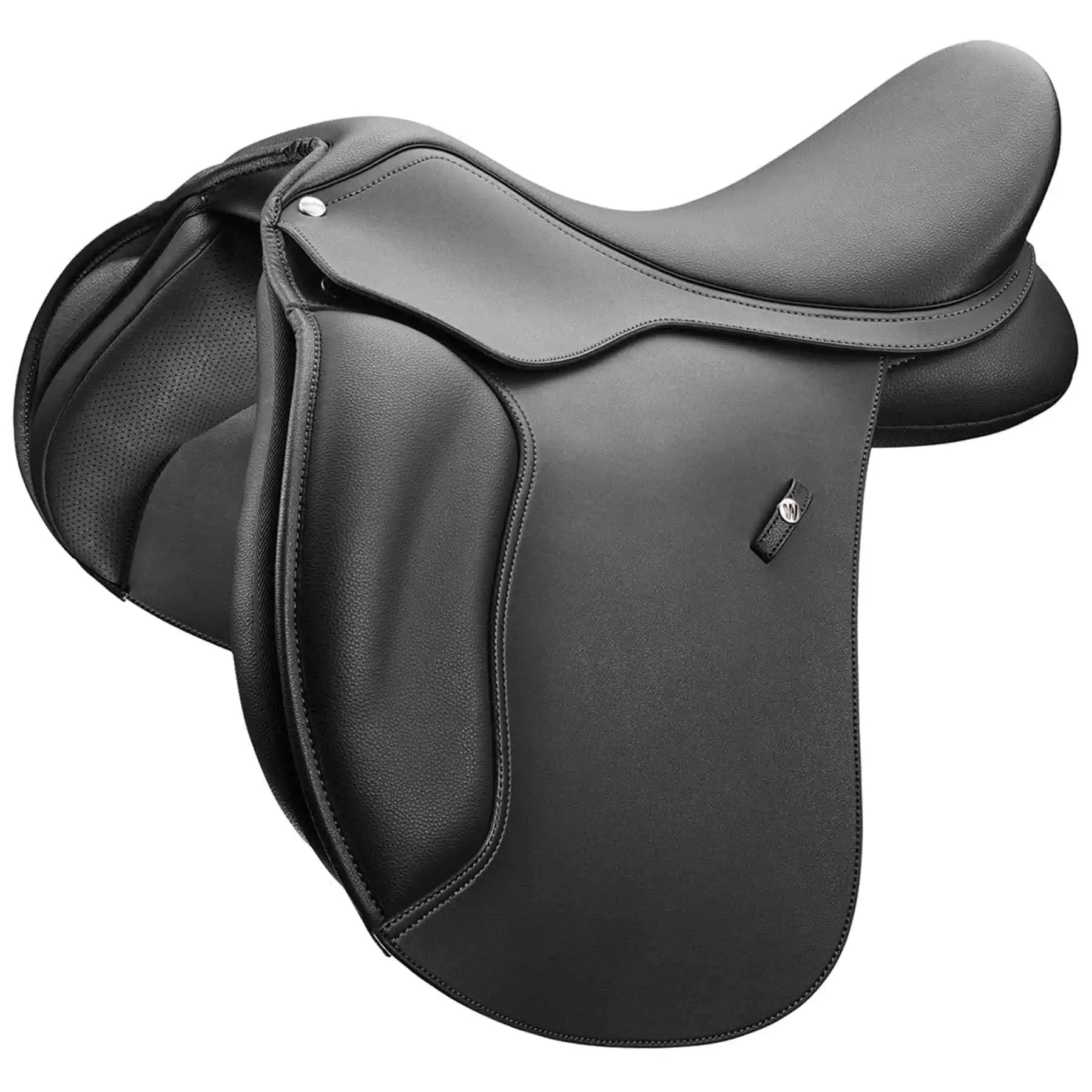 Selle mixte Wintec HART 500 large pour chevaux de trait, noire, 17,5"/44 cm