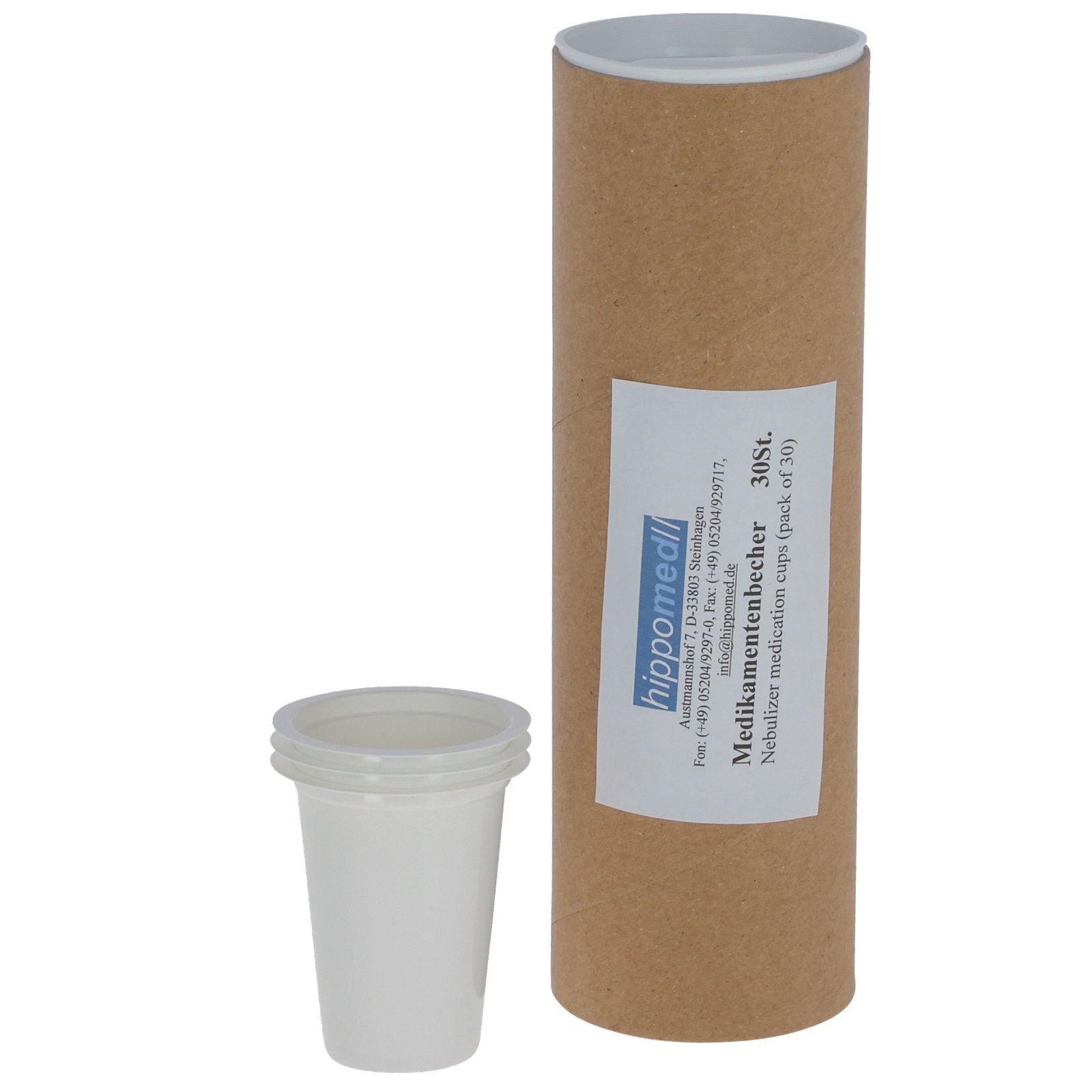 Kerbl Hippomed Bicchiere nebulizzatore 30 pz. per inalatore AirOne, contenuto della confezione