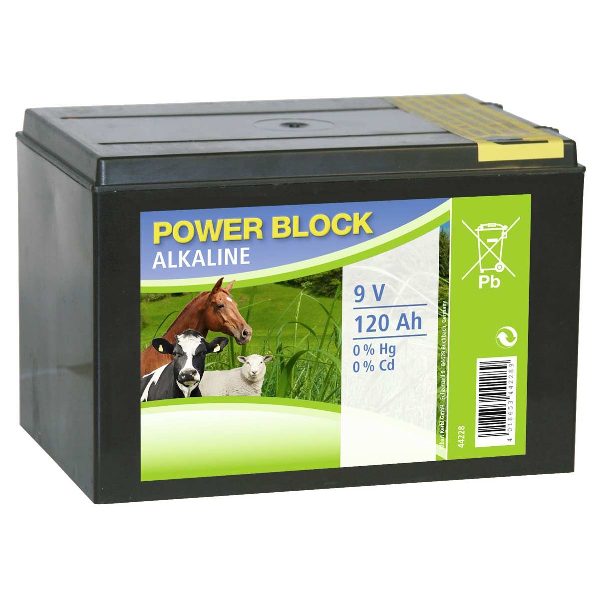 Alkaline Weidezaunbatterie 9V 120 Ah