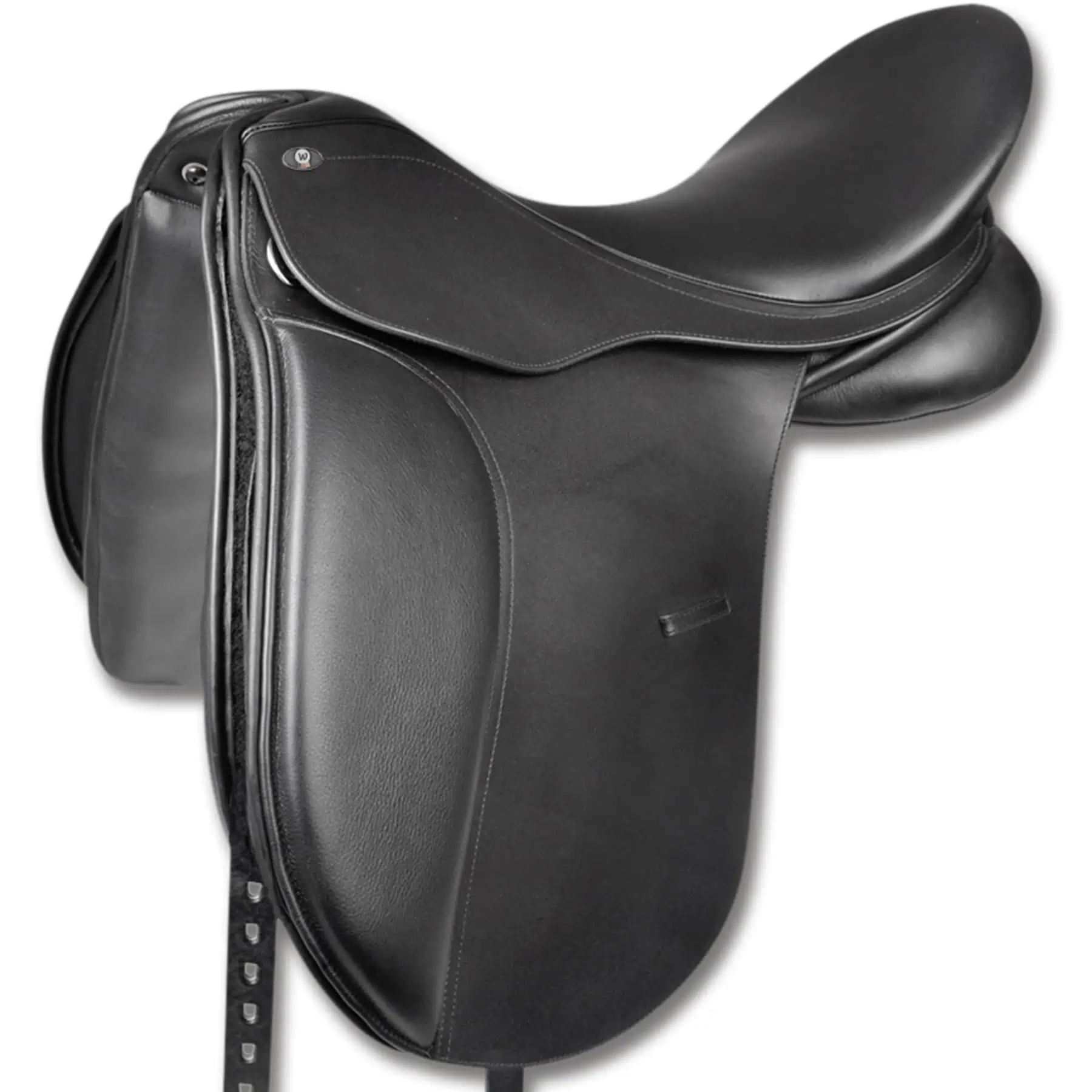 Selle de dressage Waldhausen Comfort, cuir pleine fleur, noir, 17,5" / 44 cm