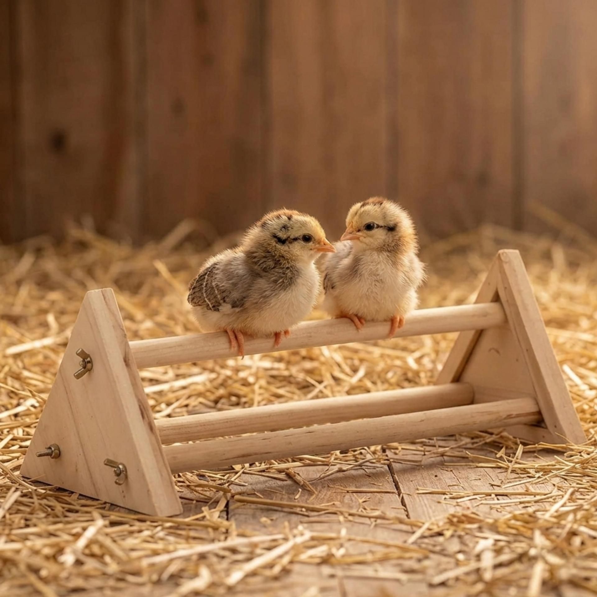 Küken, Babyvögel, Brutkasten, Holzsteg, Strohbetten