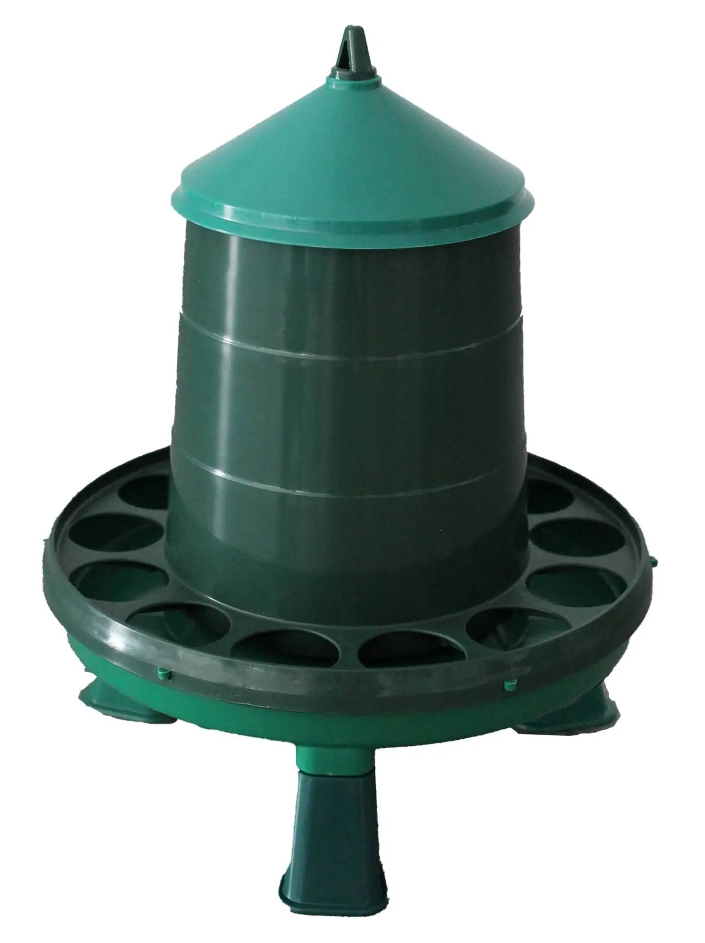 Agrarzone Eco Plastic Poultry Feeder with Legs, Automatic Feed Dispenser