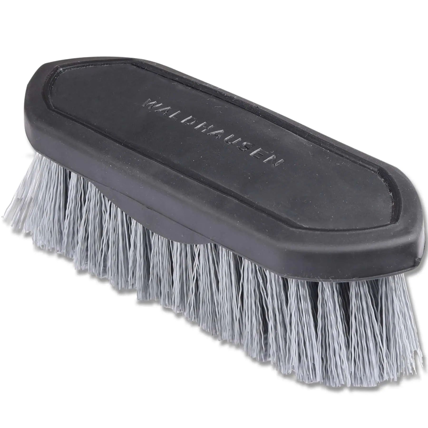 Waldhausen Dandy Brush Synthetic for Horses, Firm Bristles, Faux Leather Back
