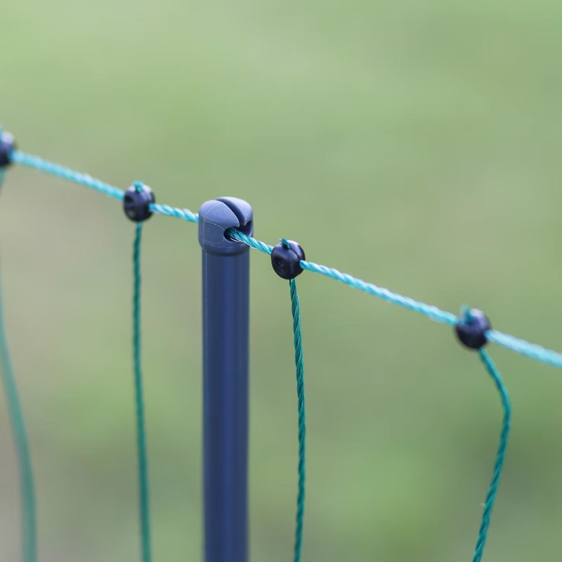 zaun, pfosten, seil, schnur, gartenzaun