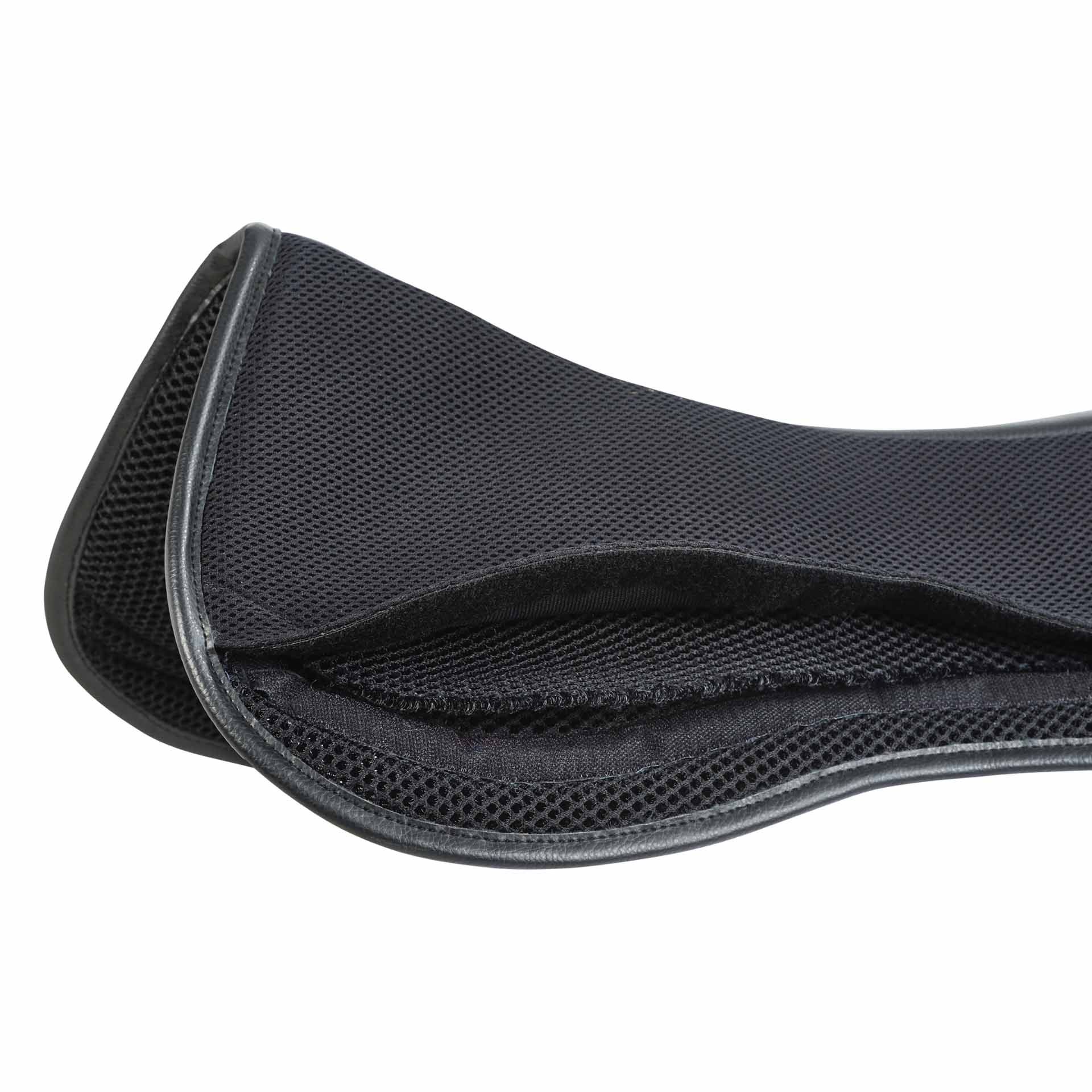 BUSSE Nyeregalátét 3D AIR EFFECT FLEXI, Díjlovagló, Fekete, M/L, részlet