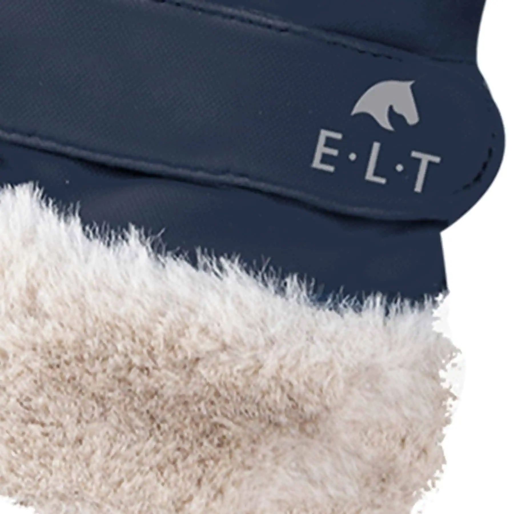 Gant d'équitation hiver St. Moritz ELT avec fourrure, bleu nuit S