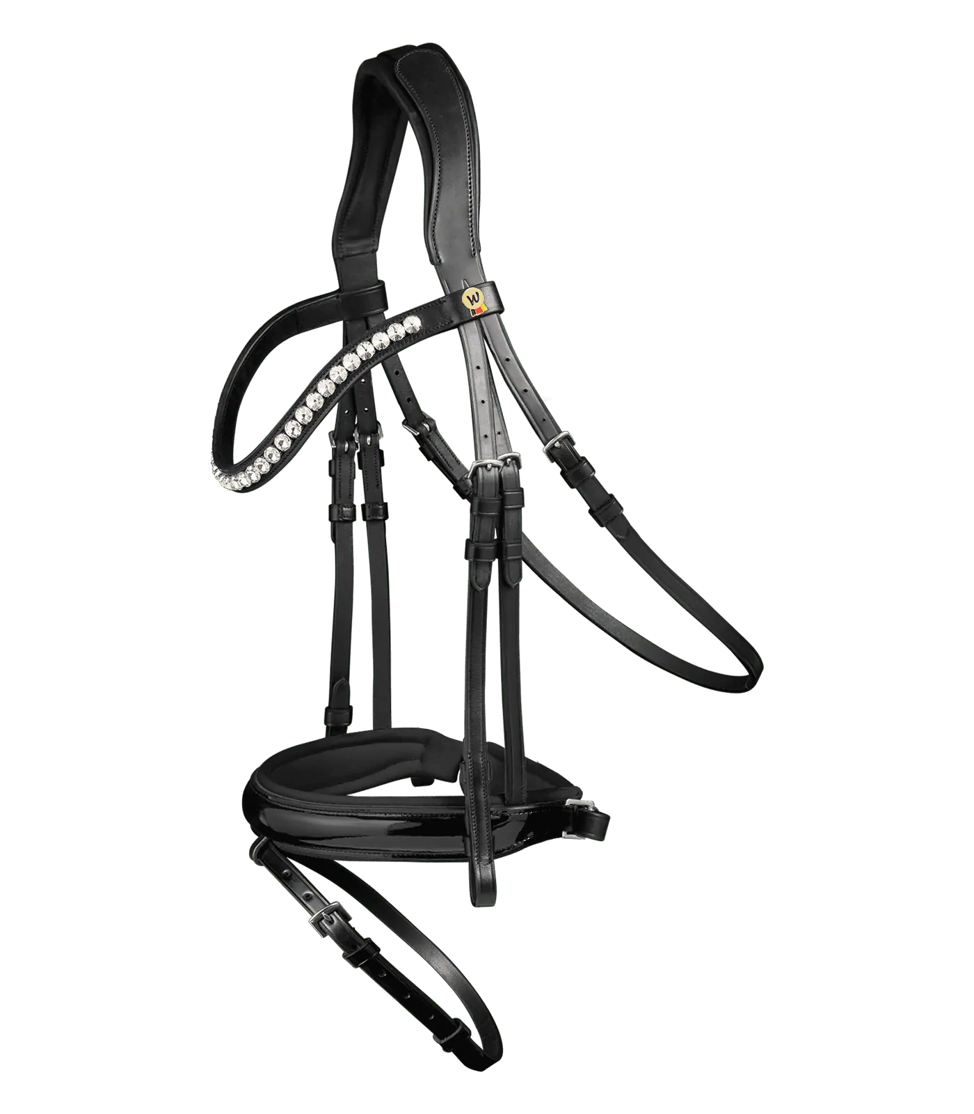 Waldhausen Trensenzaum S-Line Timeless schwarz/schwarz, COB