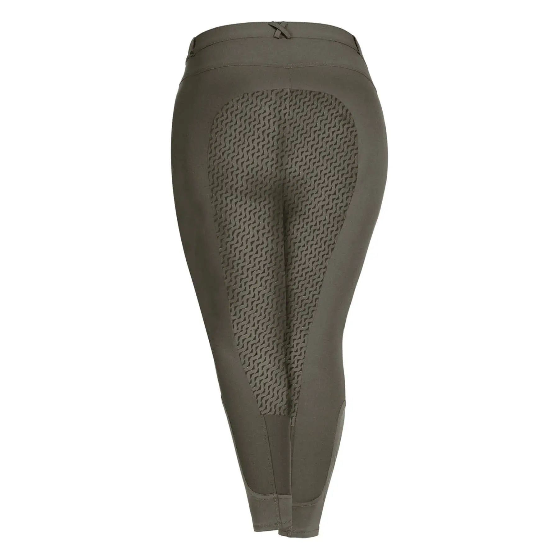 Pantalon d'équitation ELT Dahlia Silicone, fond intégral classique, kaki D46