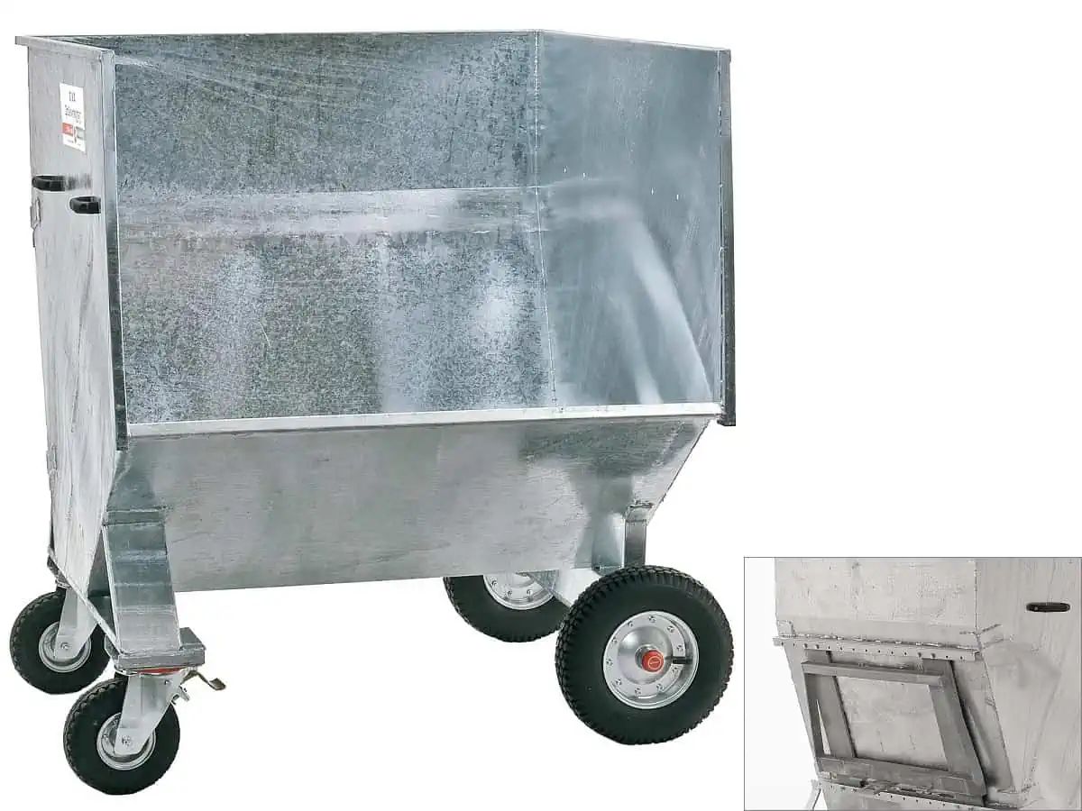 Growi Großraumkuli für Hoflader Weidemann mechanisch, Tiefe 1,3 m