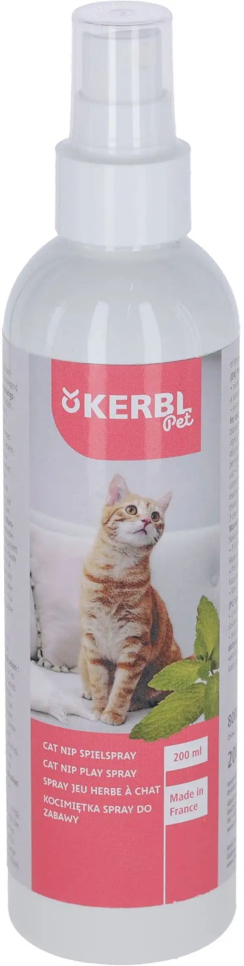 Kerbl Spray Valériane pour Chats avec Herbe à Chat, Stimulant, 200 ml