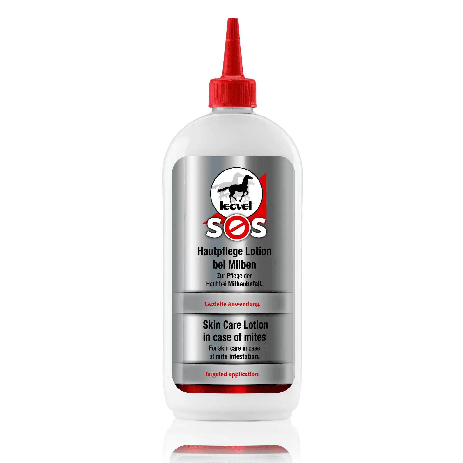 Leovet SOS Hautpflege Lotion bei Milben für Pferde, 500 ml Flasche