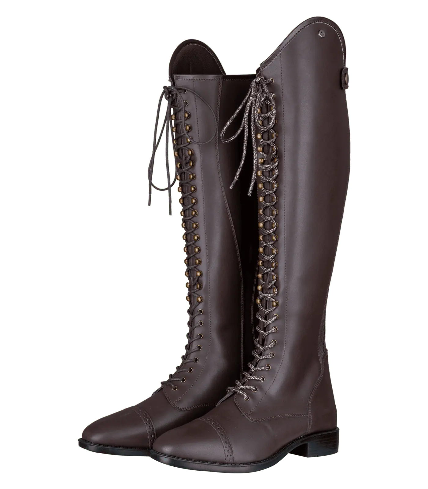 Bottes d'équitation ELT Portland Polo, noir standard, brun normal, 37
