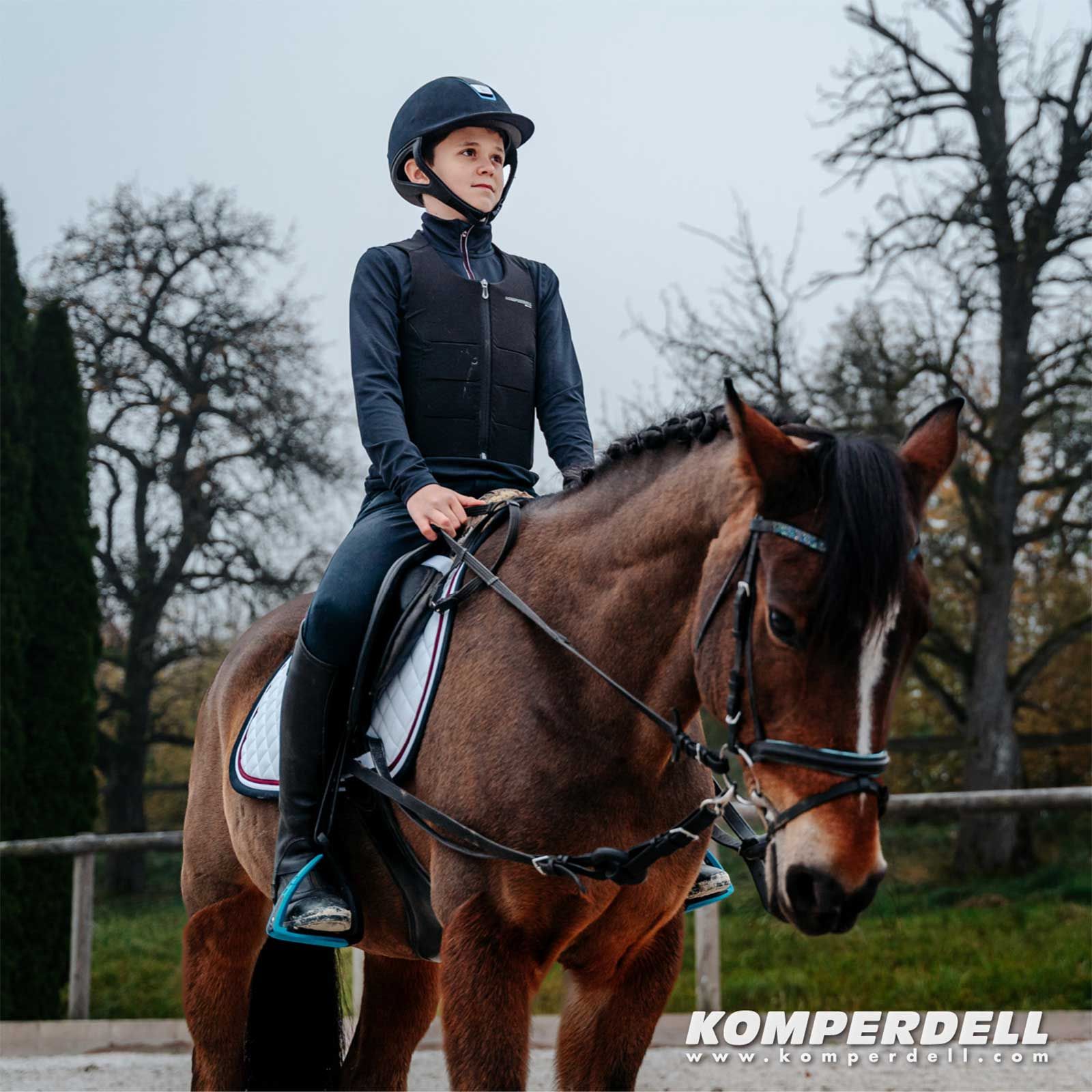 Komperdell Rückenprotektor Ballistic Vest Champion schwarz / silber 140