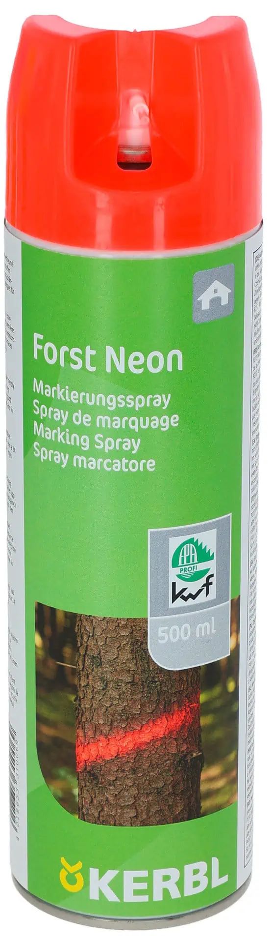 Kerbl Spray di marcatura Forst Neon, alta visibilità, poco odore, 500 ml